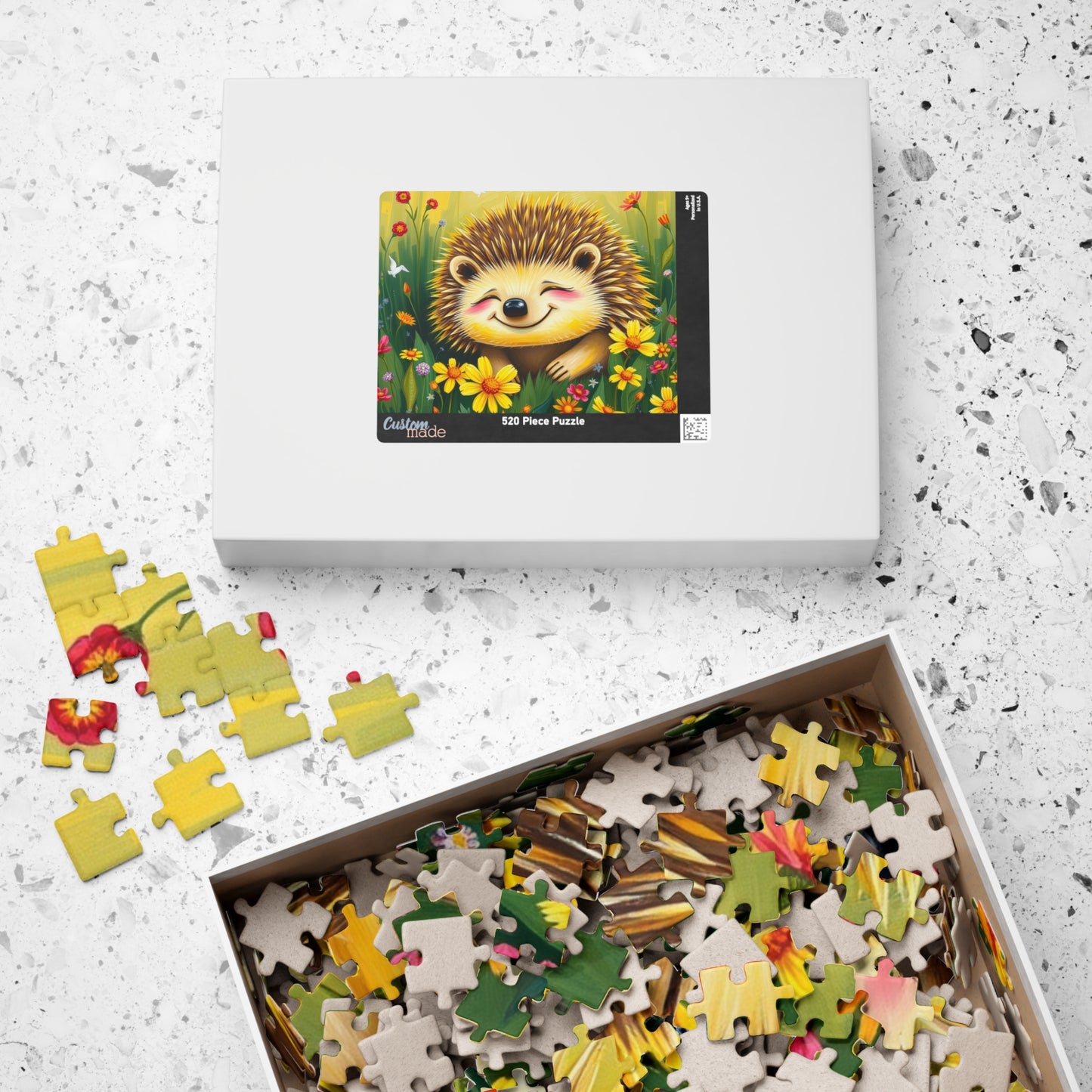 Adorable Hedgehog Jigsaw Puzzle | Mindfulness Activity, Perfect Gift for Animal Lovers, Family Fun Activity, Brain Teaser Puzzle The Puzzle Chest
