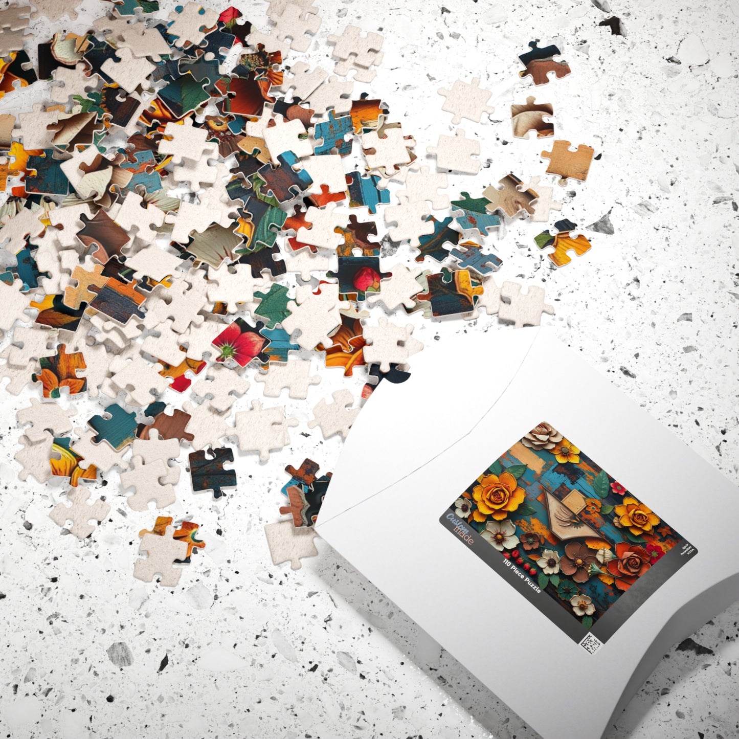 Abstract Floral Retro Jigsaw Puzzle Puzzle The Puzzle Chest