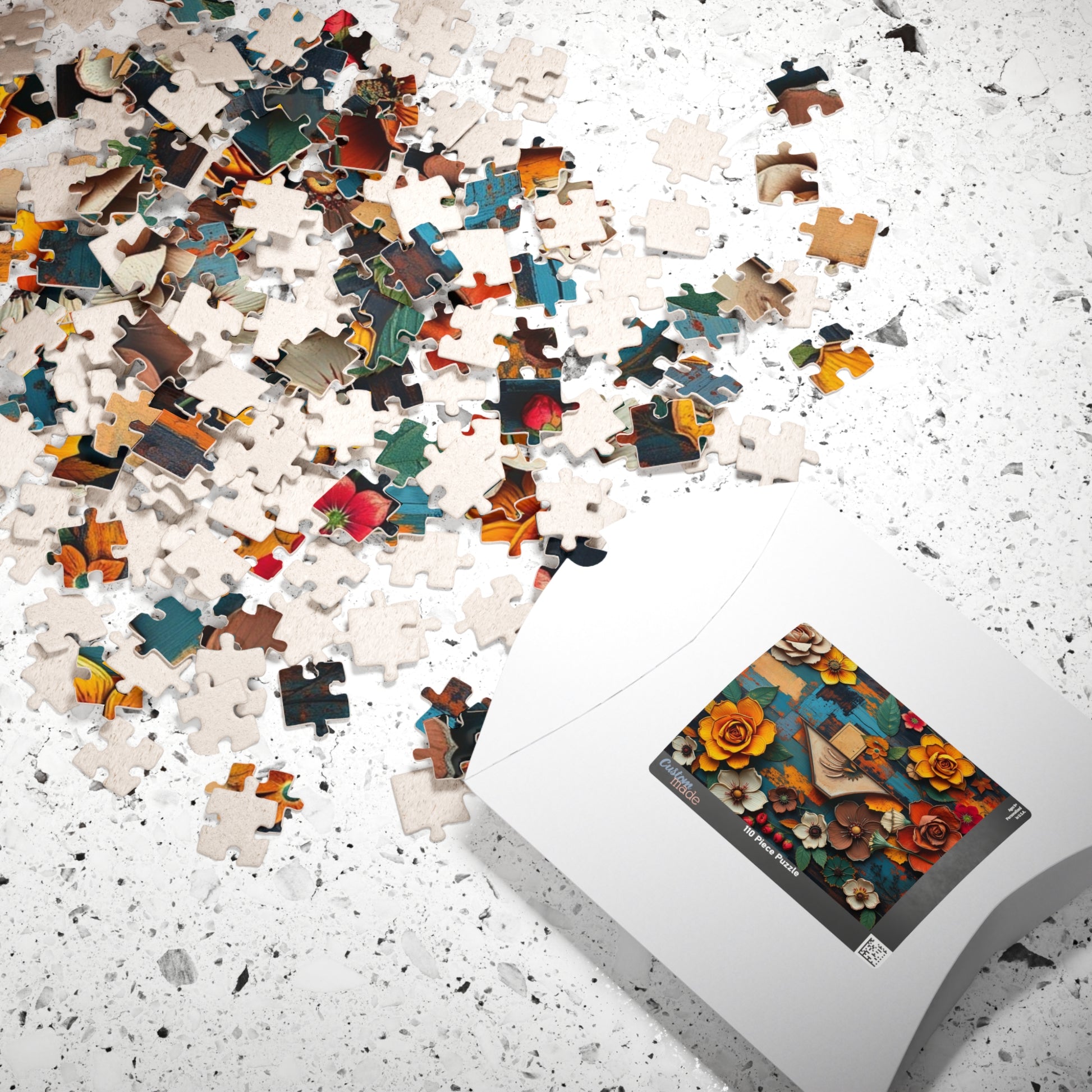 Abstract Floral Retro Jigsaw Puzzle Puzzle The Puzzle Chest