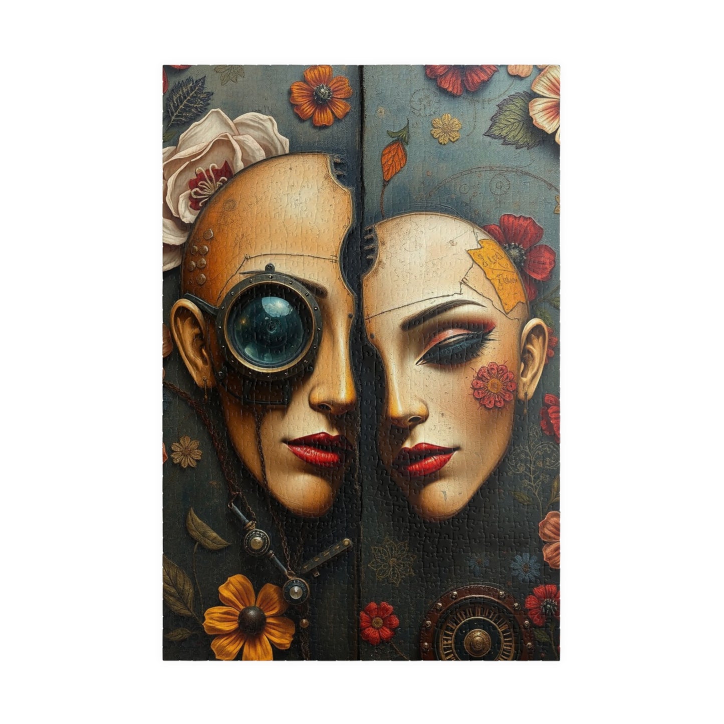 Steampunk Puzzle Art, Unique Home Decor, Fun Gift for Puzzle Lovers, Frameable Decorative Artwork, Challenging Jigsaw Game 110-1014 Pieces 1014 pcs (Vertical) Puzzle The Puzzle Chest
