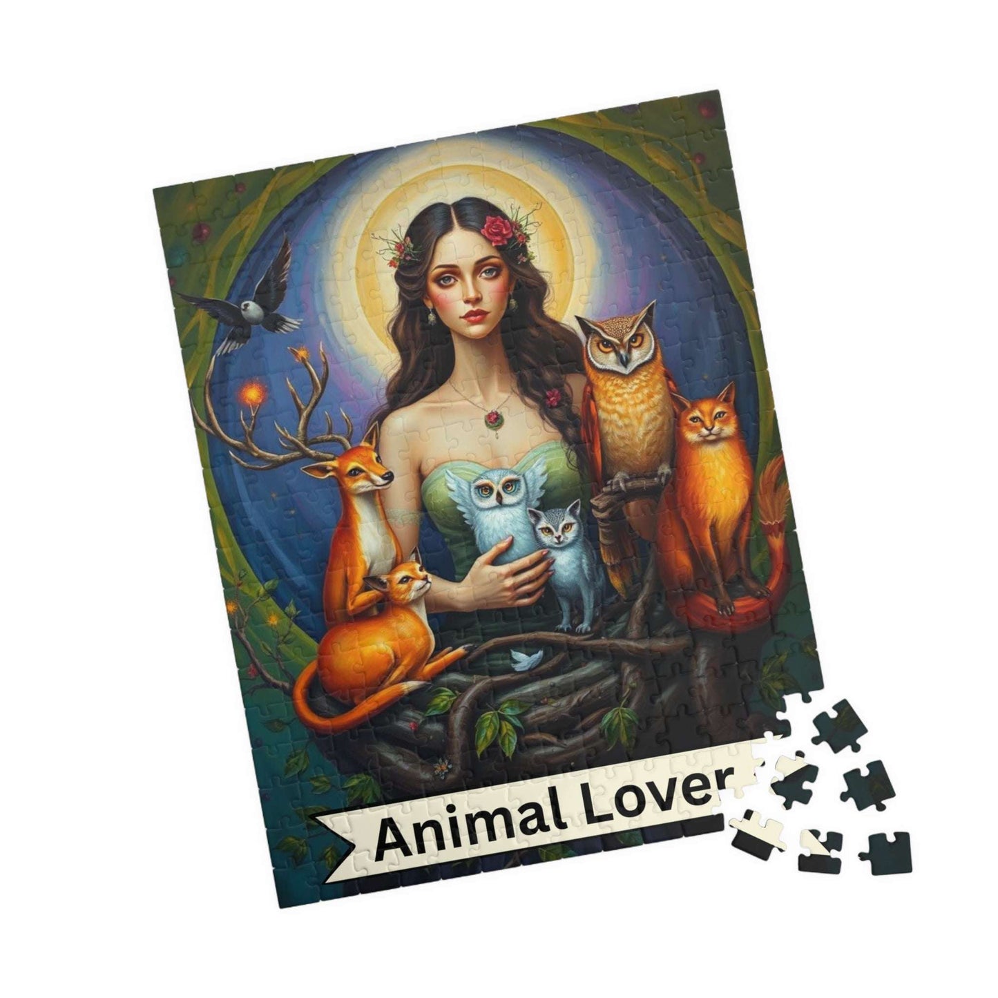 The Animal Lover Jigsaw Puzzle - Tarot Style Game for Puzzle Loving Wildlife Enthusiast 252 pcs (Vertical) Puzzle The Puzzle Chest
