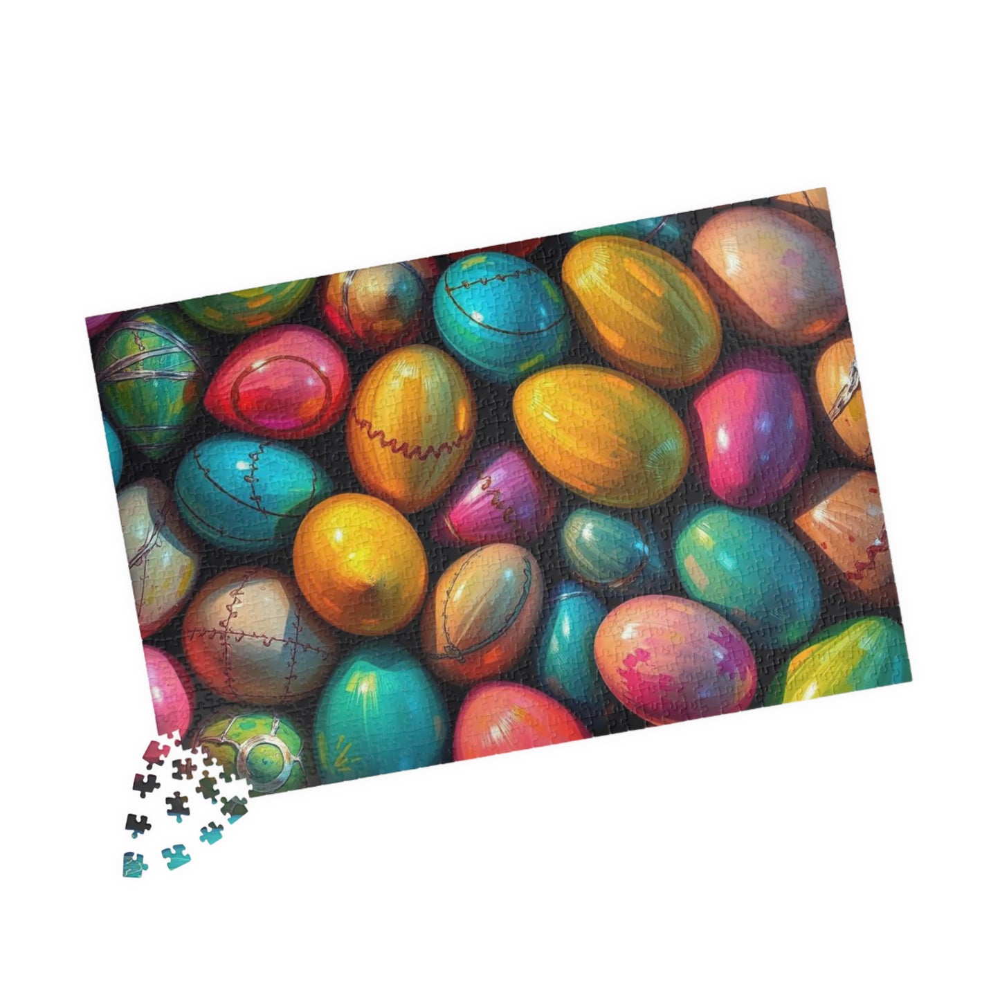 Colorful Easter Egg Puzzle, Collage Puzzle, Spring Puzzle Ideal for Family Activity, Adult DIY Craft, Family Fun Activity, Gift for Friends Puzzle The Puzzle Chest