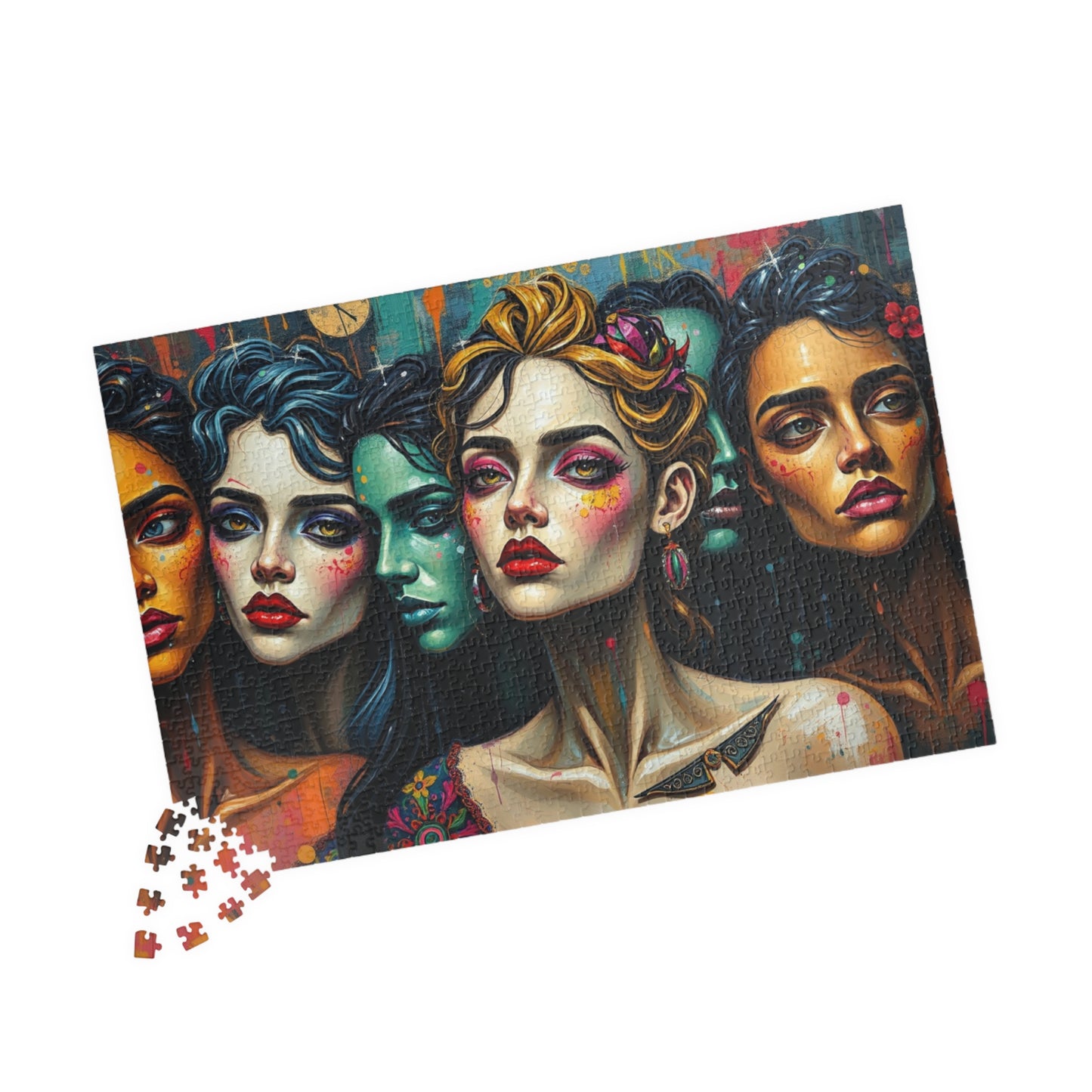 Artistic Women Puzzle, Colorful Puzzle for Gothic Art Lovers, Creative Gift for Friends and Family, Relaxing Activity, Solo Fun Brain Teaser Puzzle The Puzzle Chest