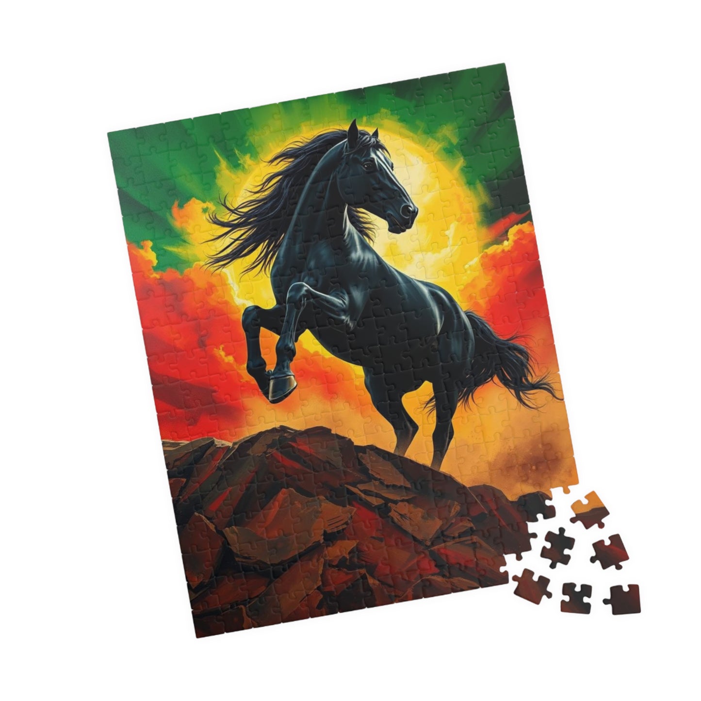 Majestic Horse Puzzle - 110, 252, 520, 1014-piece - Perfect for Horse Lovers, Mindfulness Activity, Family Game Night, Unique Gift Idea Puzzle The Puzzle Chest