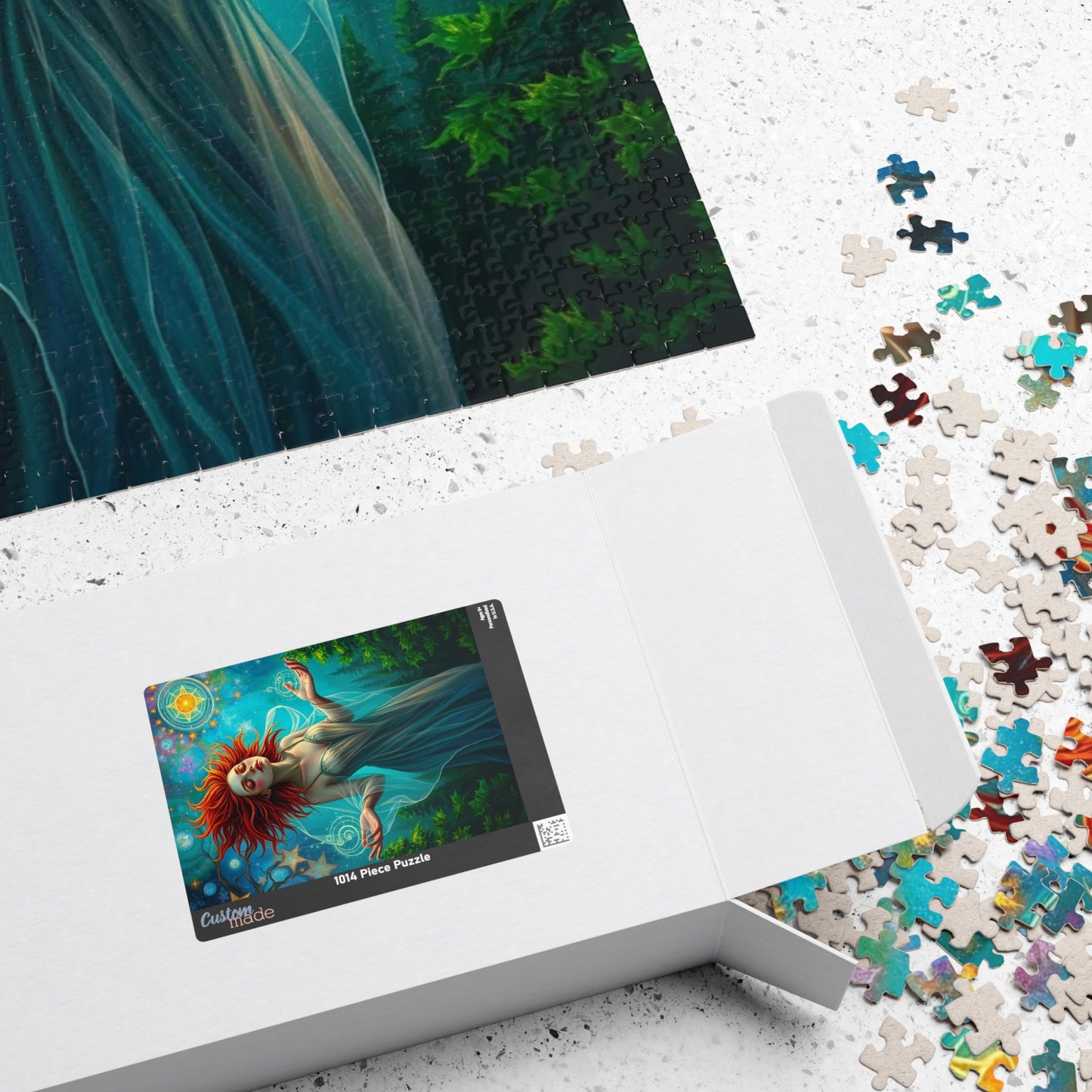 Otherworldly Witch Puzzle, 110-1014 Piece Galaxy and Forest Scene Jigsaw Game, Fantasy Art, Family Activity, Puzzle Lover Gift, Relaxation
