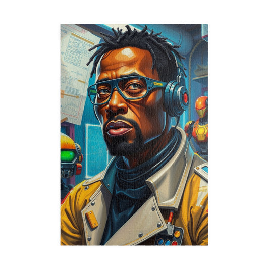 Futuristic Black Gamer Puzzle, Unique African American Art Jigsaw Game, Gift for Puzzle Lovers, Fun Family Activity, Entertaining Pastime 1014 pcs (Vertical) Puzzle The Puzzle Chest