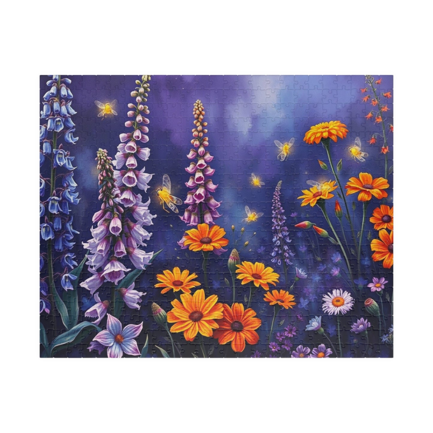 Floral Dreamscape Puzzle: 110-1014 Piece Flower Adult Jigsaw Game, Nature Lovers Gift, Fun Family Game Night, Solo Entertainment, Mindful 520 pcs (Horizontal) Puzzle The Puzzle Chest