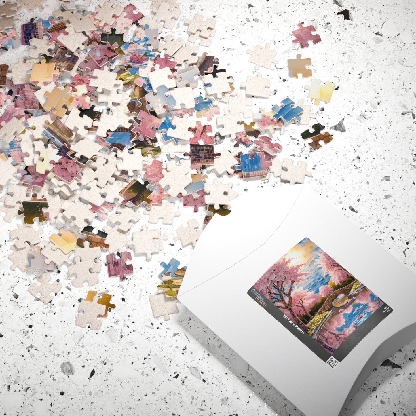 Charming Cherry Blossom Puzzle, 110-1014 Piece Floral Landscape Jigsaw Game, Nature Lover Gift, Family Activity, Seasonal Fun Puzzle The Puzzle Chest