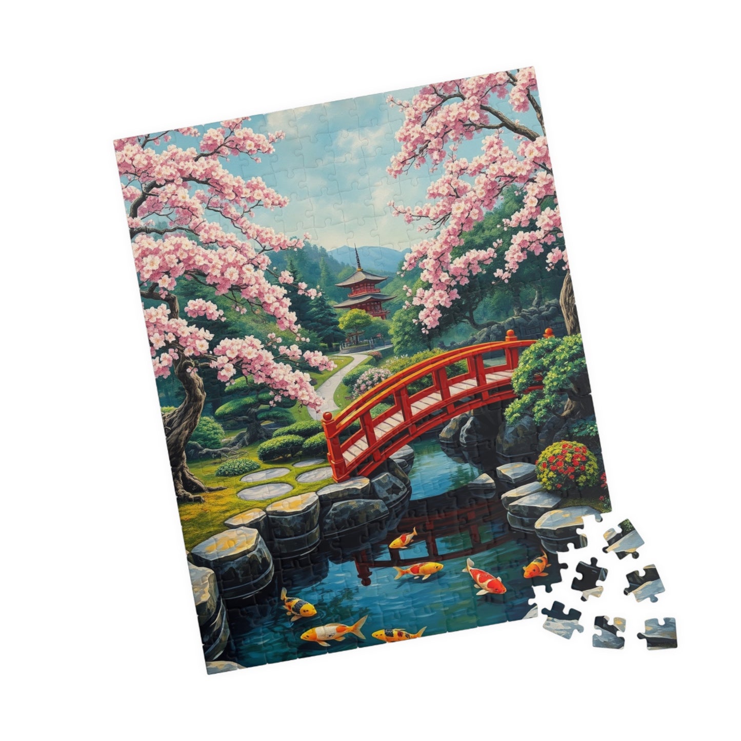 Serene Garden Puzzle, Relaxing Jigsaw for Nature Lovers, Unique Gift for Home, Mindfulness Activity, 1014-piece Puzzle Puzzle The Puzzle Chest