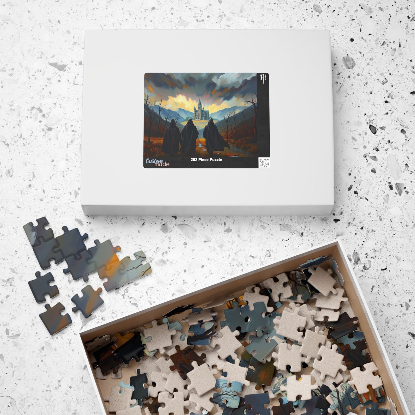 Twilight Pilgrimage Jigsaw Puzzle for Adult, Gothic Puzzle, Dark Fantasy Landscape Puzzle, Gift for Puzzle Lover, 1000-Piece Puzzle Mindful Puzzle The Puzzle Chest