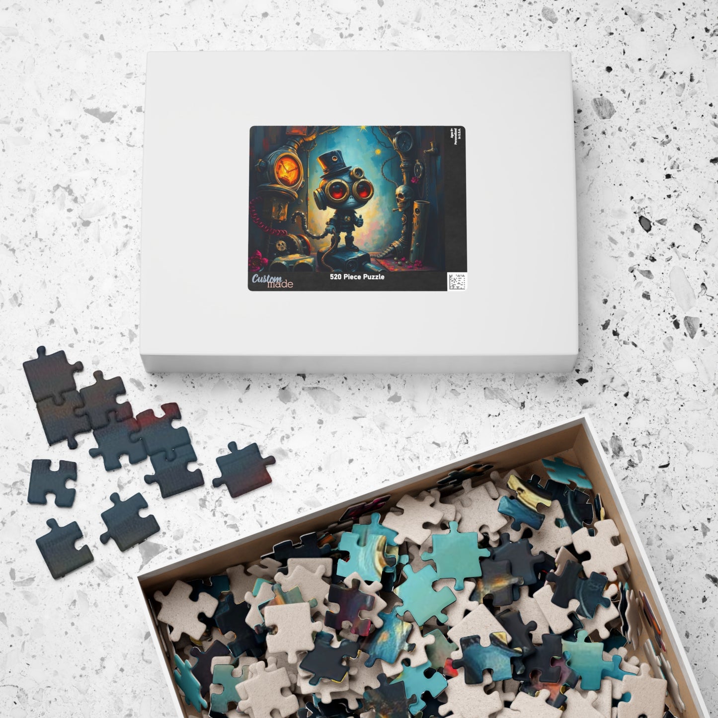 Whimsical Steampunk Jigsaw Puzzle, Unique Birthday Holiday Gift, Family Fun Game Night, Quiet Home Entertainment, Puzzle Lover Puzzle The Puzzle Chest