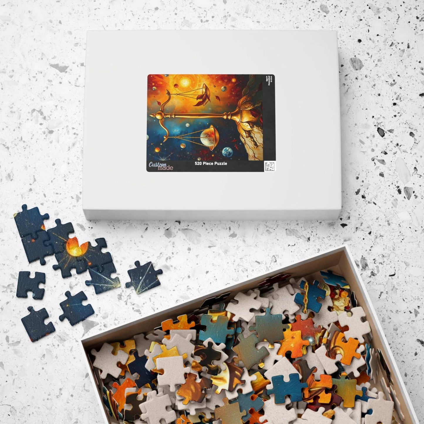 Celestial Balance Puzzle | Libra Zodiac Sign Jigsaw Game | Astrology Inspired | Friend Mindfulness Gift | Fun Family Activity | Brain Teaser Puzzle The Puzzle Chest