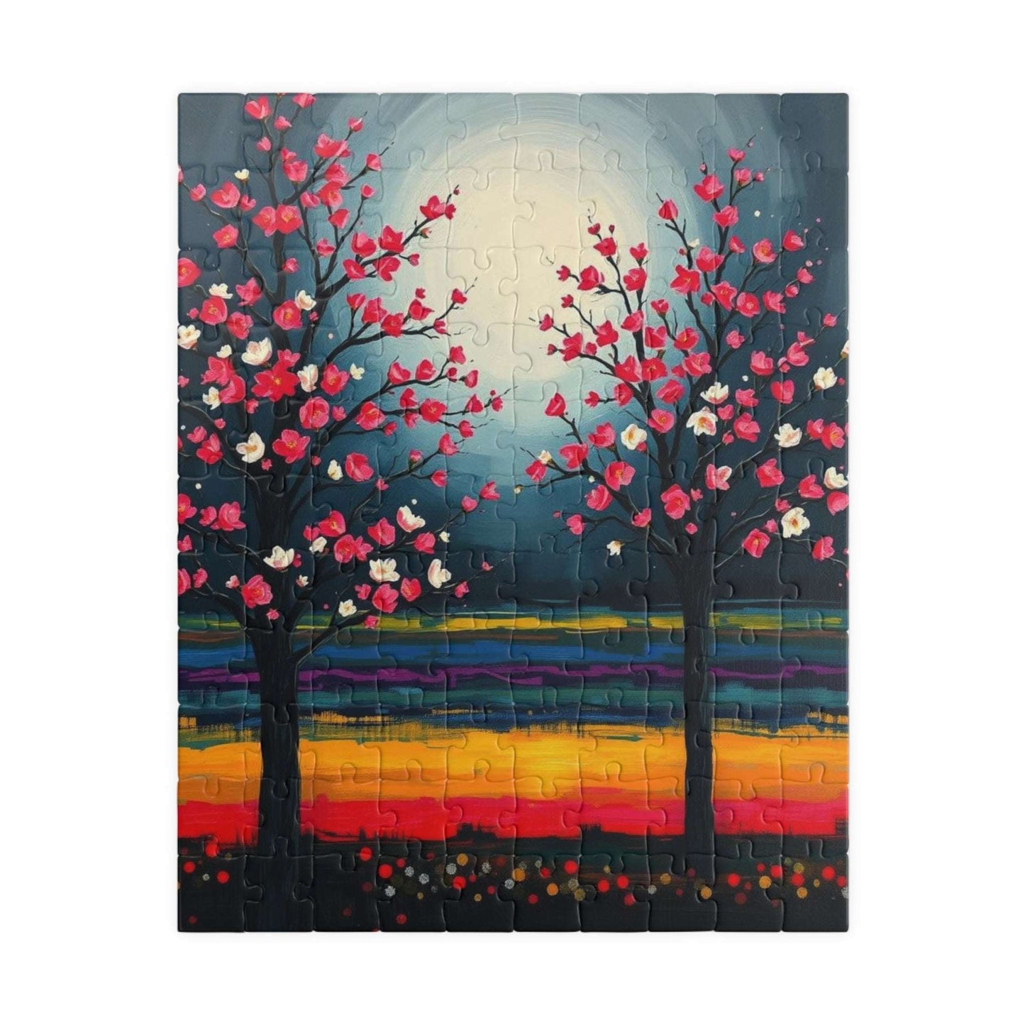 Colorful Landscape Jigsaw Puzzle, Home Activity, Gift for Nature Lover and Friends, Family Game Night Brain Teaser, Unique Wall Art 110 pcs (Vertical) Puzzle The Puzzle Chest