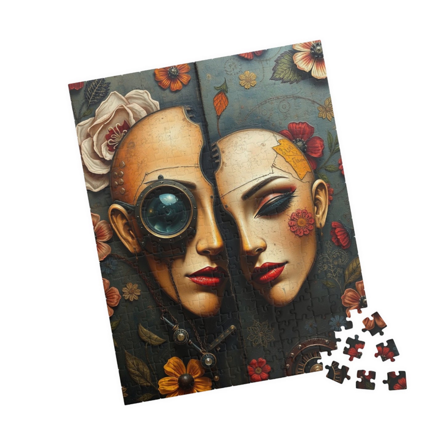 Steampunk Puzzle Art, Unique Home Decor, Fun Gift for Puzzle Lovers, Frameable Decorative Artwork, Challenging Jigsaw Game 110-1014 Pieces Puzzle The Puzzle Chest