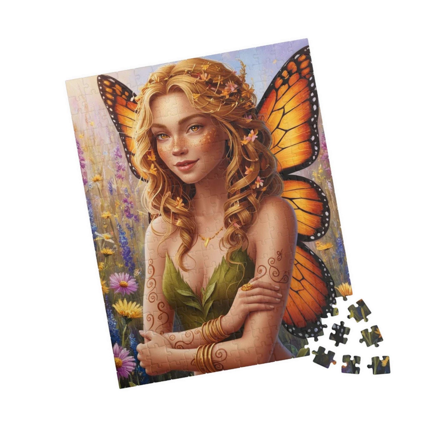 Enchanting Fairy Puzzle, Beautiful Art Nature Theme Jigsaw Game, Friend Gift for Fantasy Lover, Family or Solo Fun Indoor Activity, Relaxing Puzzle The Puzzle Chest