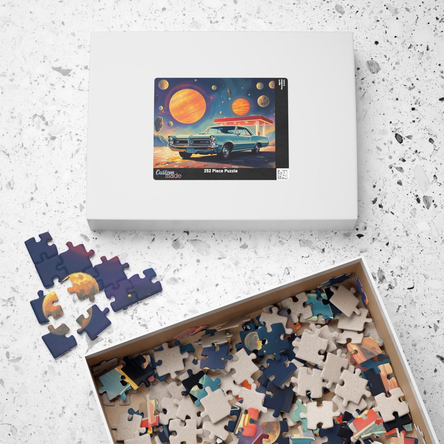Vintage Car Space Puzzle - Ideal for Car Lovers & Puzzle Enthusiasts, Great Gift for Christmas, Birthdays, Family Fun Night, 110-1014 pieces Puzzle The Puzzle Chest