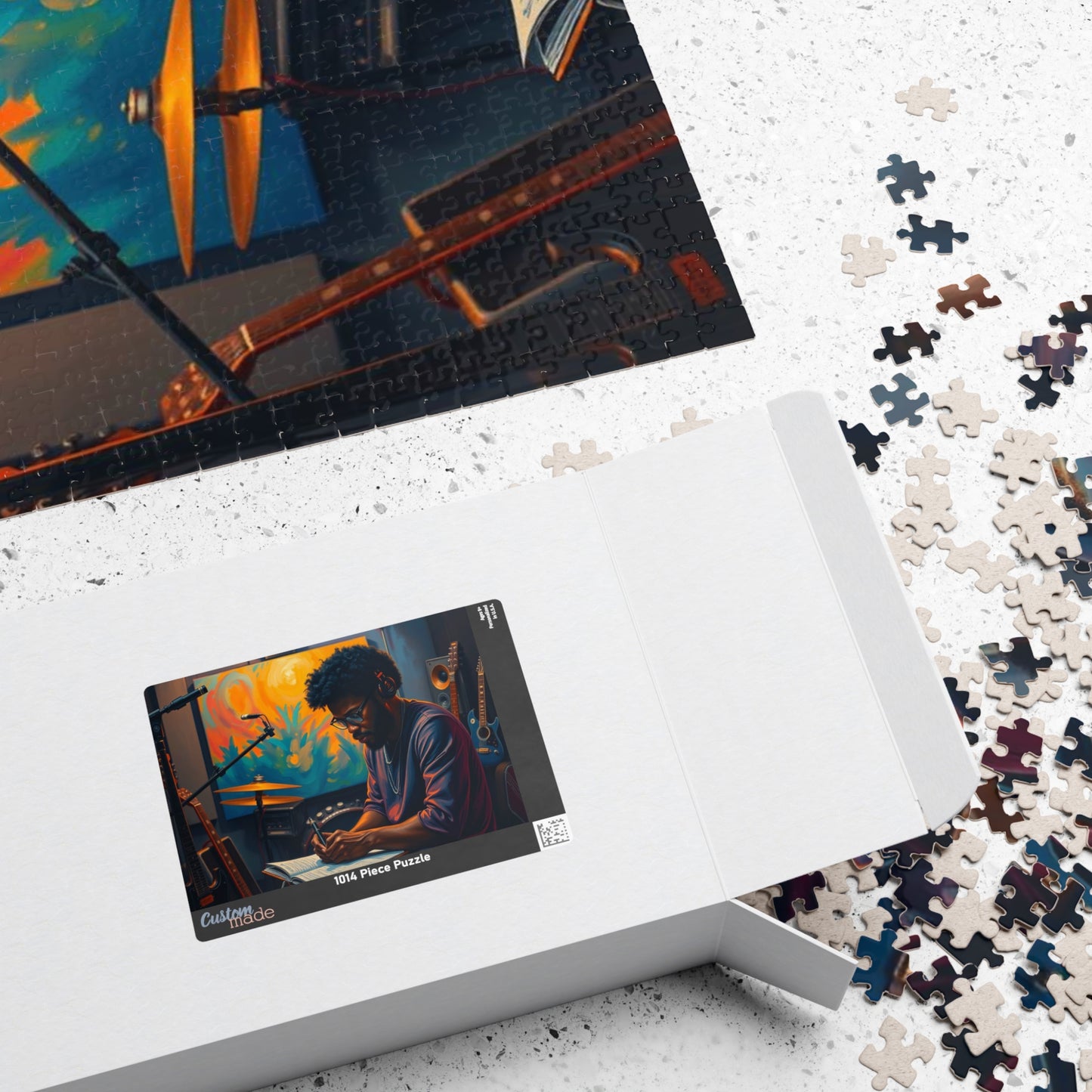 Black Musician Jigsaw Puzzle - African American Man, Black Art, Father's Day Puzzle Lover Afrocentric Gift for Friend Art Enthusiast Puzzle The Puzzle Chest