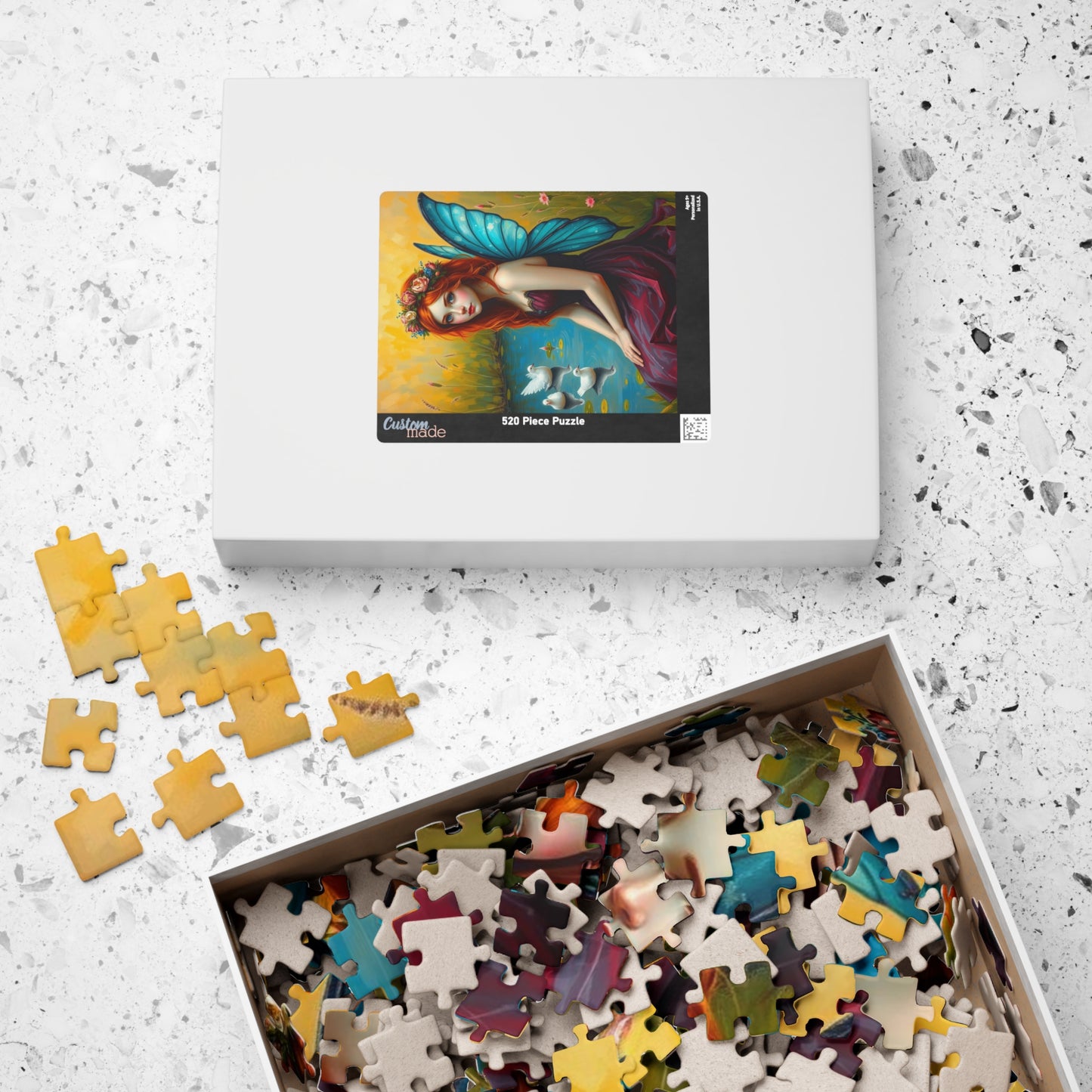 Reflective Spring Pond Fairy Jigsaw Puzzle 110-1014 Pieces, Ideal for Family Activity, Holiday Birthday Gift for Puzzle Lover, Brain Teaser