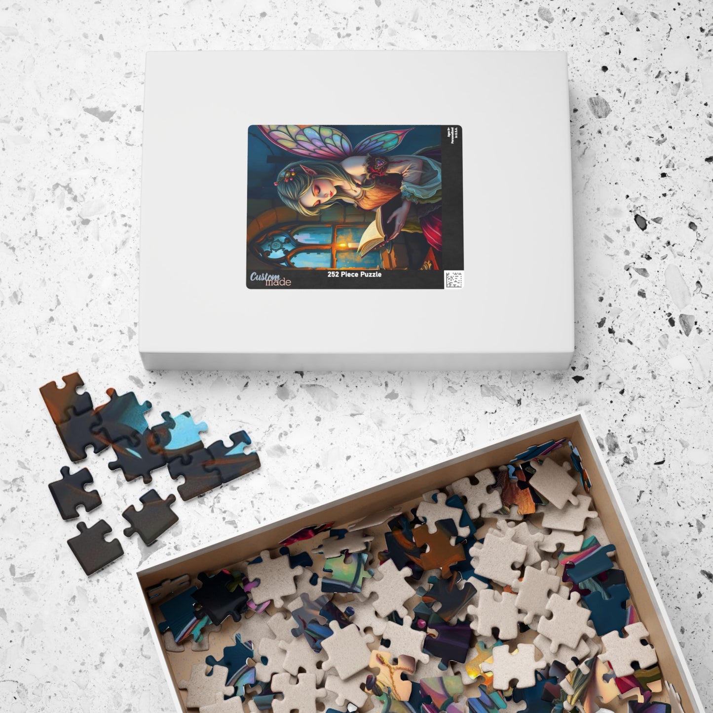 Bookish Fairy Jigsaw Puzzle - Reading by Candlelight, 110-1014 Piece Fantasy Game for Holiday Birthday Gift, Family Fun, Mindful Activity