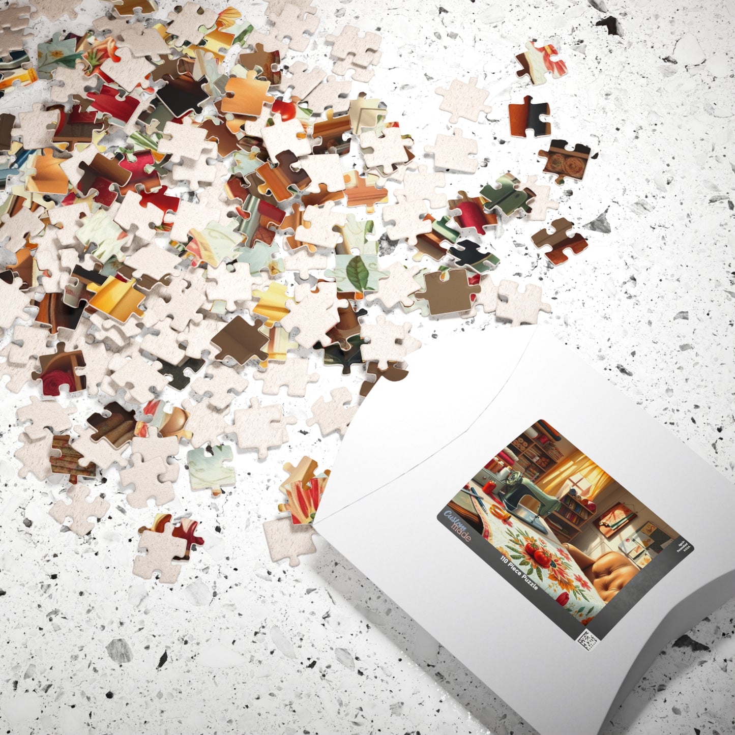 Charming Sewing Studio Jigsaw Puzzle, Craft Room Crafting Essentials, Relaxing Hobby Activity, Mindfulness Gift, Stay at Home Entertainment Puzzle The Puzzle Chest