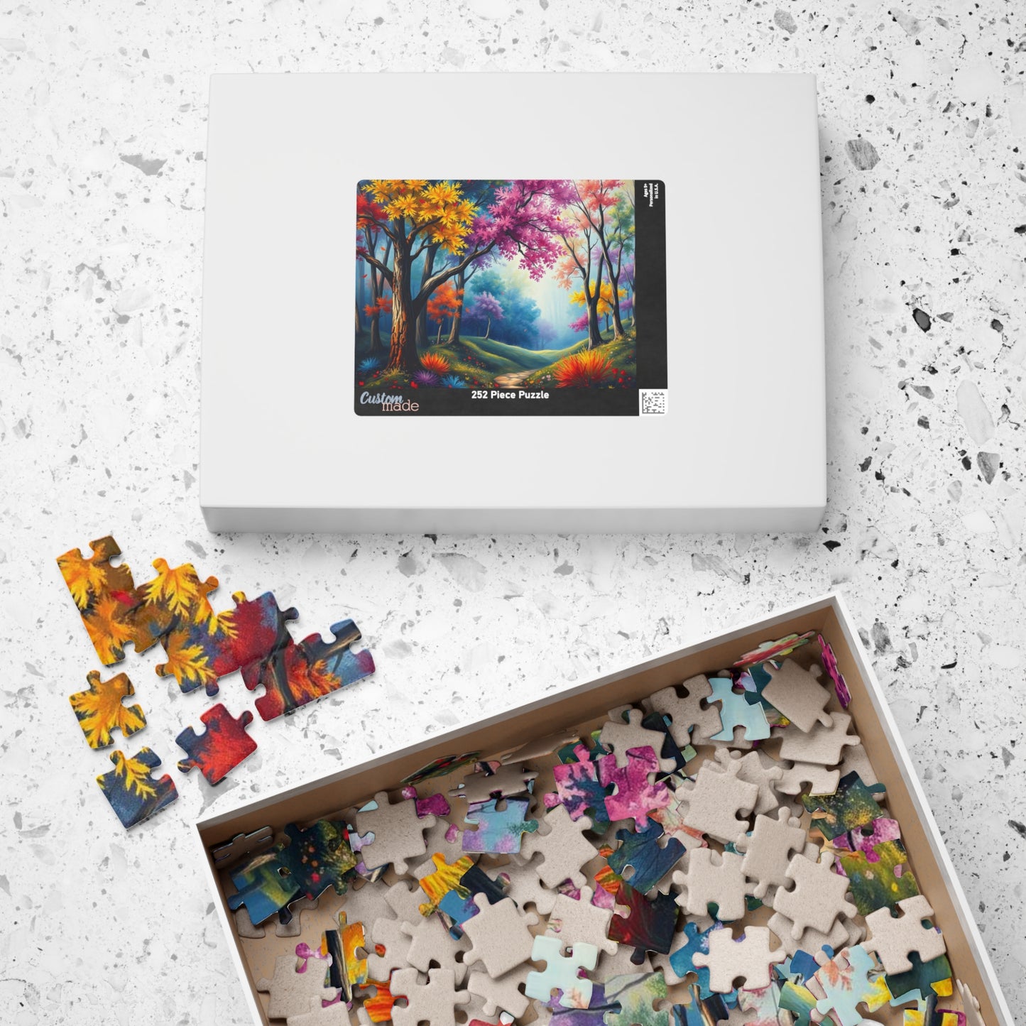 Autumn Forest Puzzle - 110, 252, 520, 1014-piece, Jigsaw Puzzle for Nature Lovers, Fall Decor, Family Activity, Gift for Puzzle Enthusiasts Puzzle The Puzzle Chest