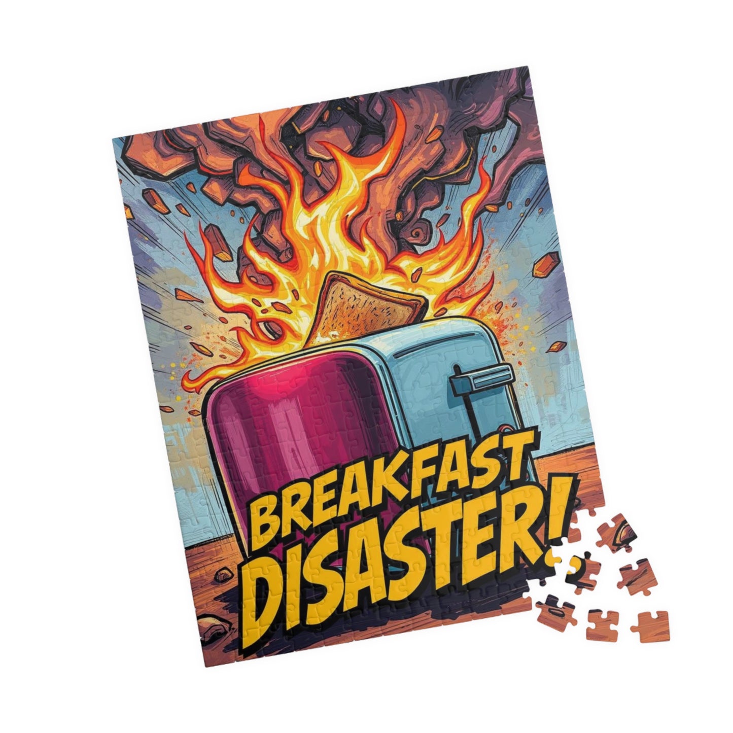 Breakfast Disaster Jigsaw Puzzle, Pop Art Puzzle for Adult, Fun Family Activity, Unique Birthday Holiday Gift, Game Night Creative Challenge Puzzle The Puzzle Chest