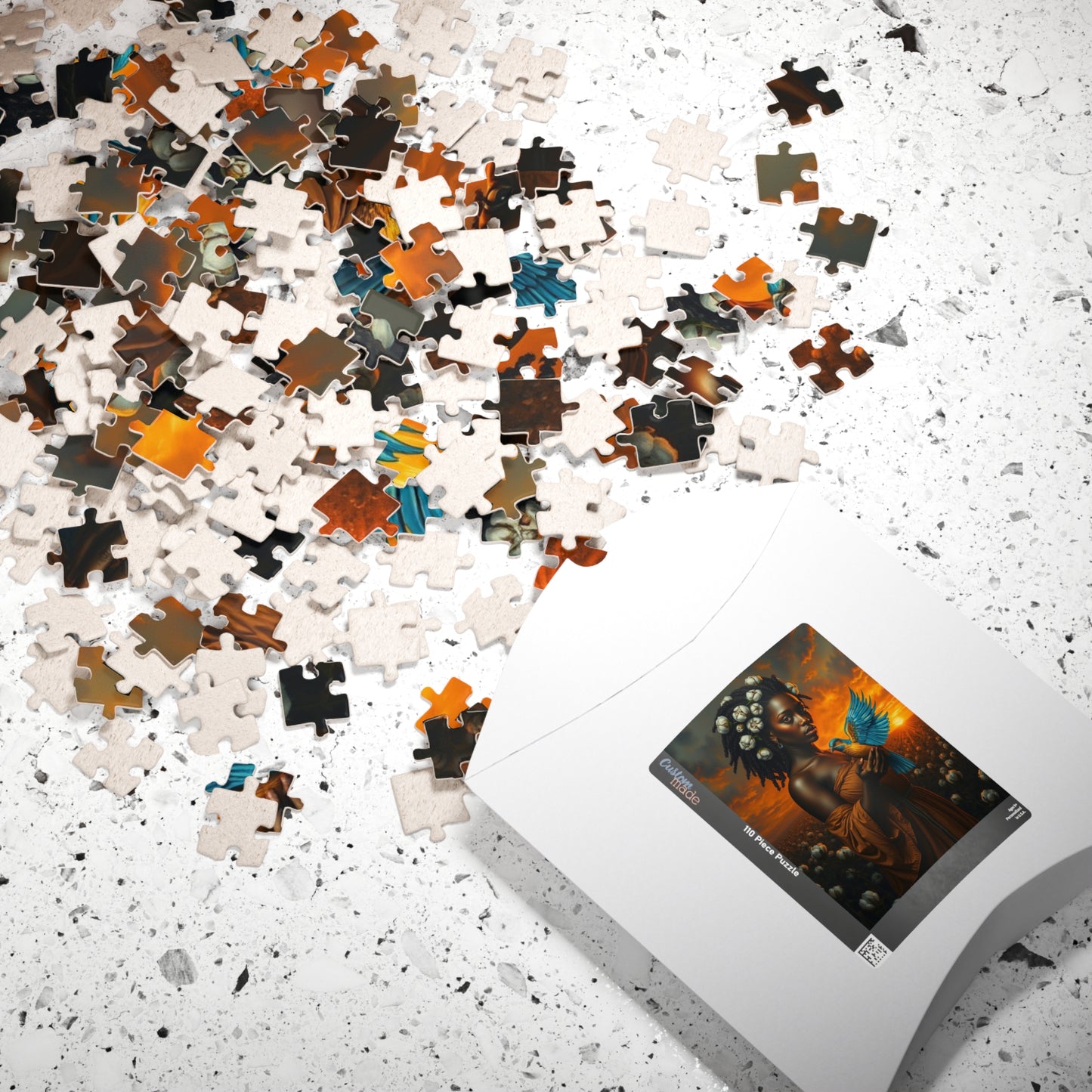 Black Woman in Cotton Field Jigsaw Puzzle, Black History African American Puzzle Art for Adults, Afrocentric Family Home Entertainment or Solo Fun, Friend Gift Puzzle The Puzzle Chest