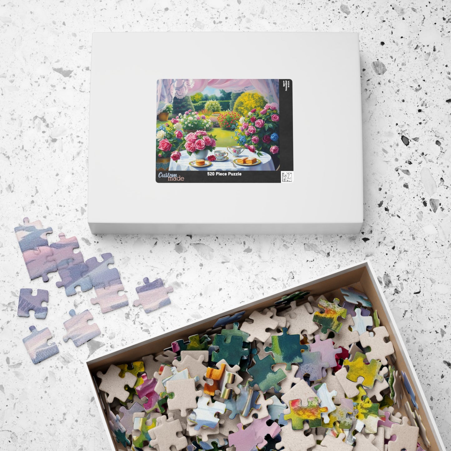 Charming Garden Scene Puzzle, Floral Flower Jigsaw Game, Creative Family Activity, Friend Gift for Garden Lover, Brain Teaser for Seniors Puzzle The Puzzle Chest