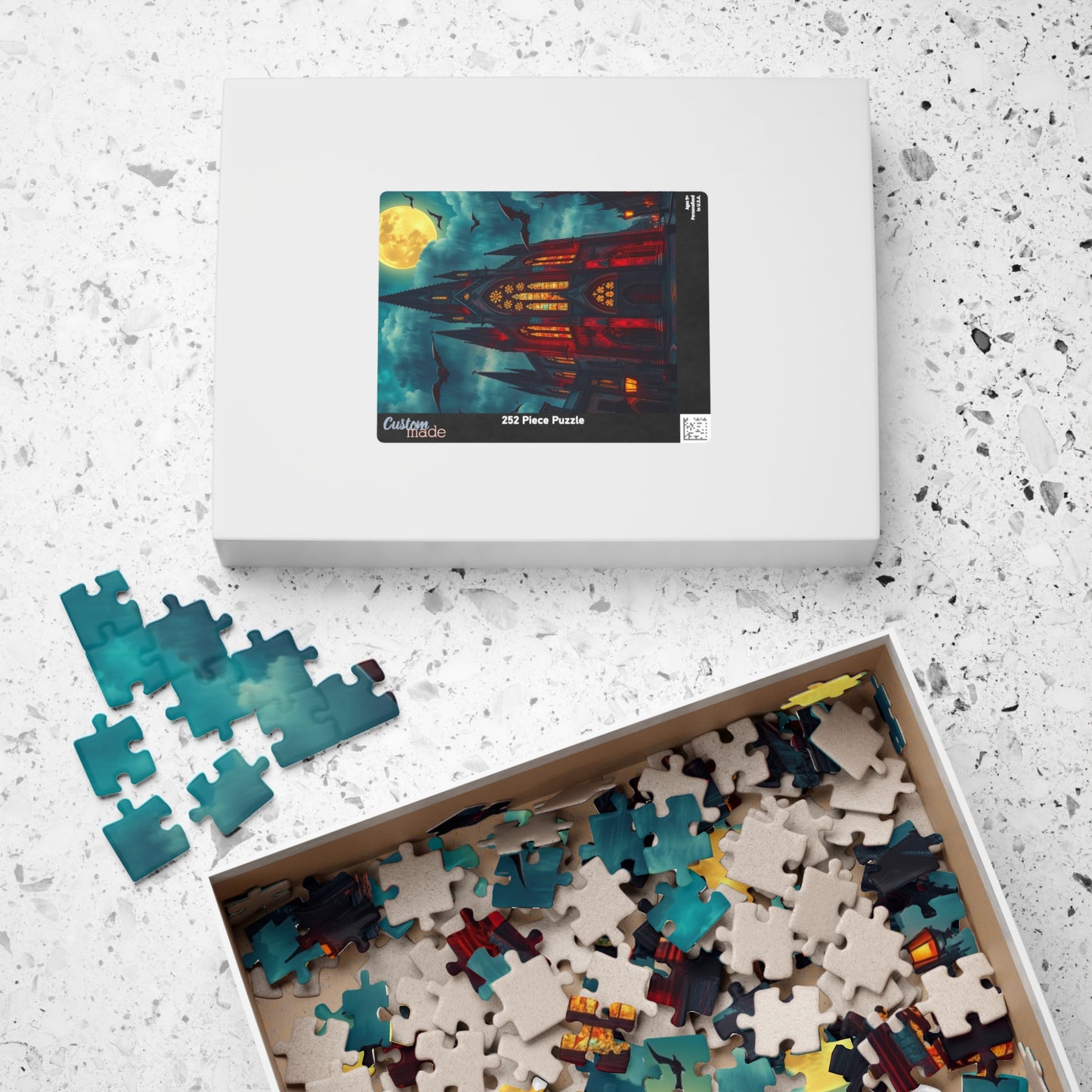 Gothic Cathedral Puzzle | 110, 252, 520, 1014-piece | Perfect for Halloween Fanatics, Gothic Art Lover, Family Game Night and Cozy Evenings Puzzle The Puzzle Chest