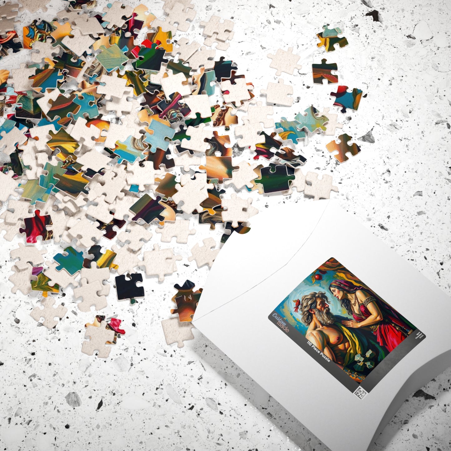 Biblical Puzzle, Samson and Delilah Jigsaw Game, Faith-Based Puzzle for Adults, Religious Gift, Family Game Night, Stress Reliever, Unique Puzzle The Puzzle Chest