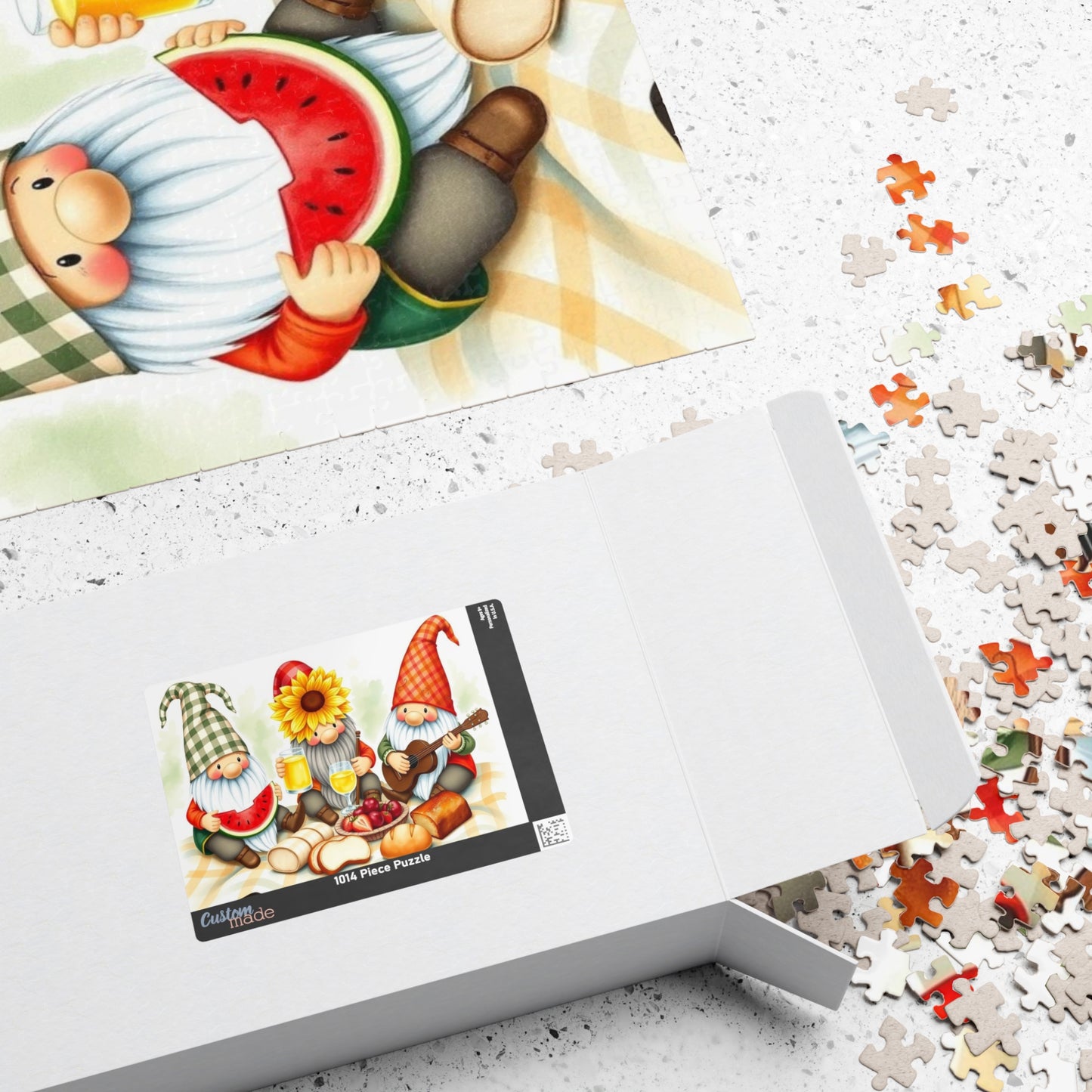 Gnome Picnic Puzzle - Summer Theme Jigsaw Game Puzzle The Puzzle Chest