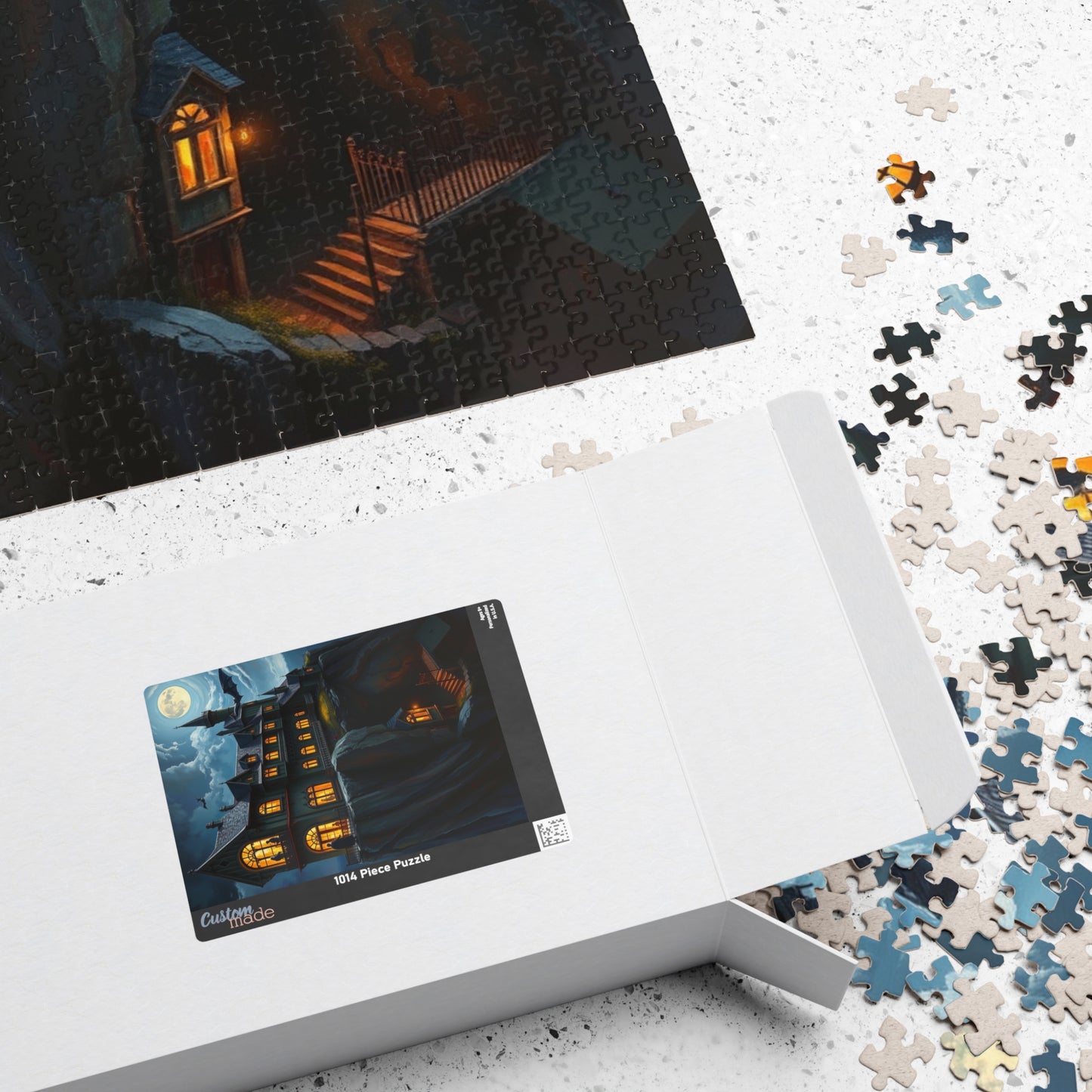 Mystical Haunted House Puzzlem, 110-1014 pieces Gothic Art, Perfect for Halloween, Family Game Night, Gift for Puzzle Lovers, Cozy Nights In The Puzzle Chest