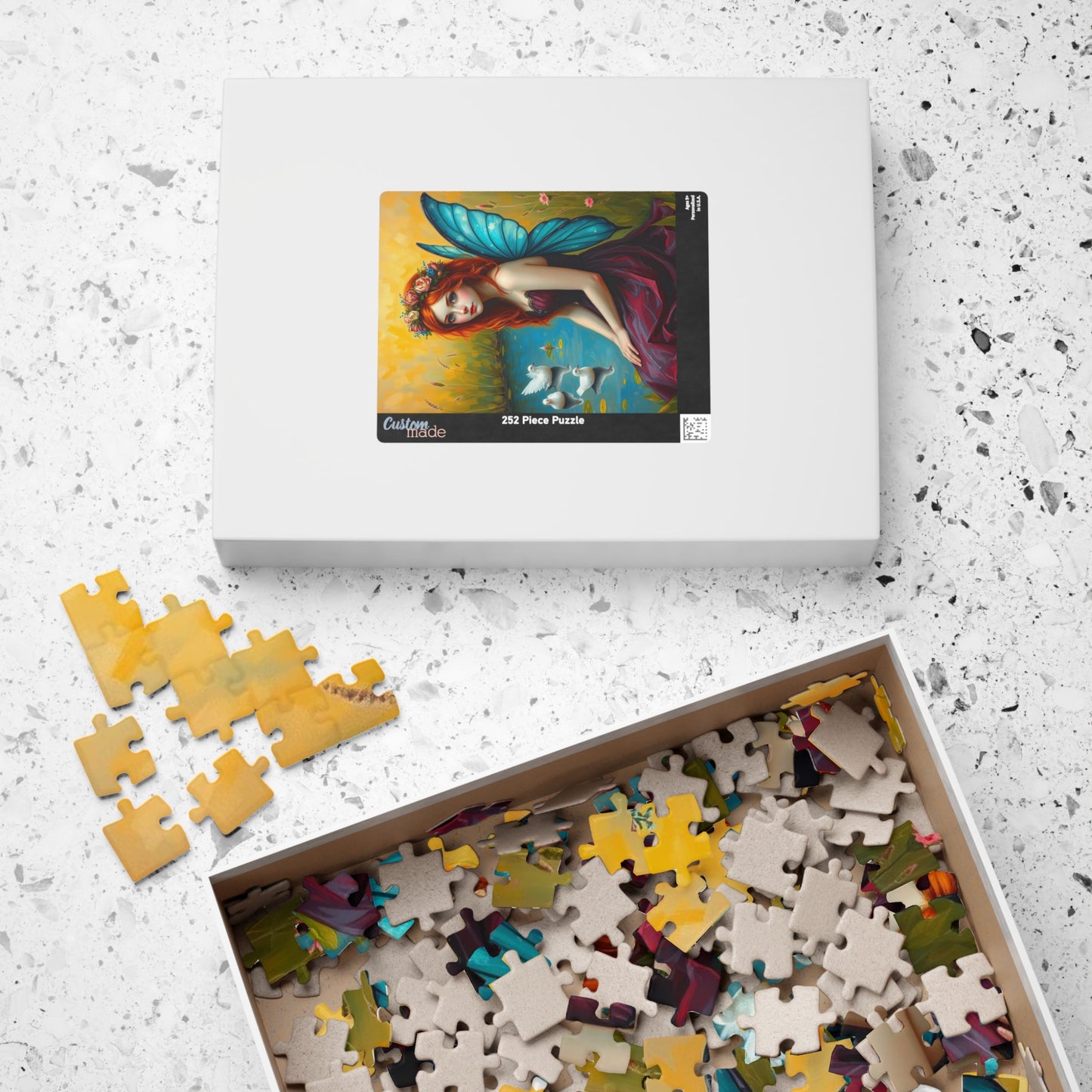 Reflective Spring Pond Fairy Jigsaw Puzzle 110-1014 Pieces, Ideal for Family Activity, Holiday Birthday Gift for Puzzle Lover, Brain Teaser