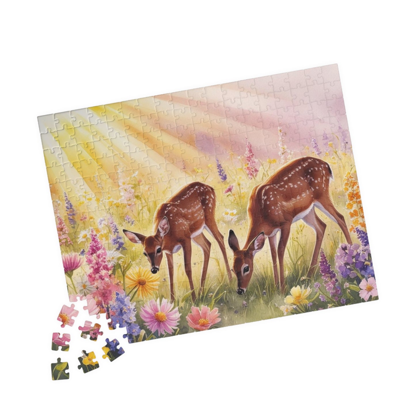 Enchanting Deer Jigsaw Puzzle - 110, 252, 520 & 1014-Piece, Wildlife Theme Nature Lovers Gift for All Occasions, Family Game Night Brain Teaser Puzzle The Puzzle Chest