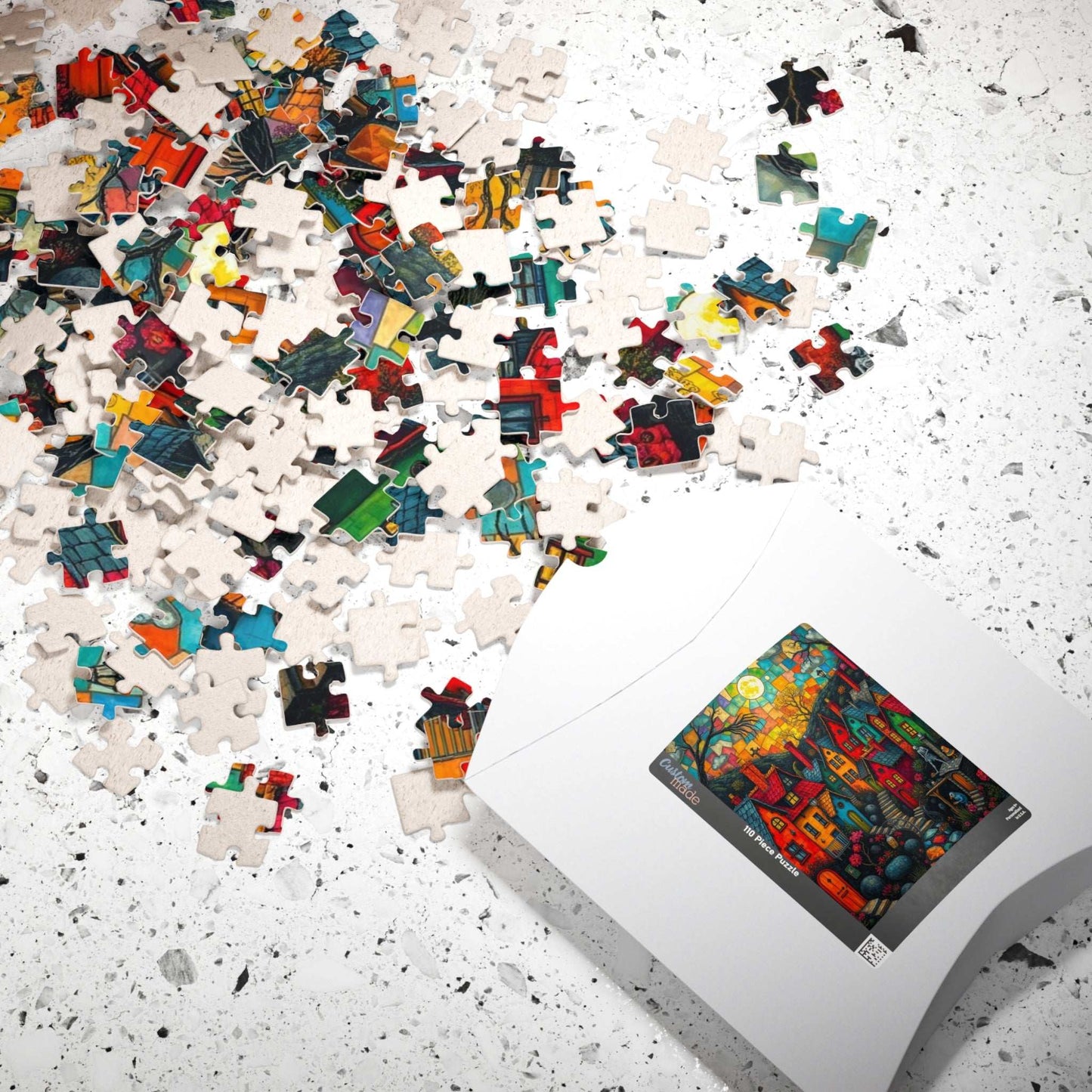 Colorful Halloween Village Jigsaw Puzzle Puzzle The Puzzle Chest