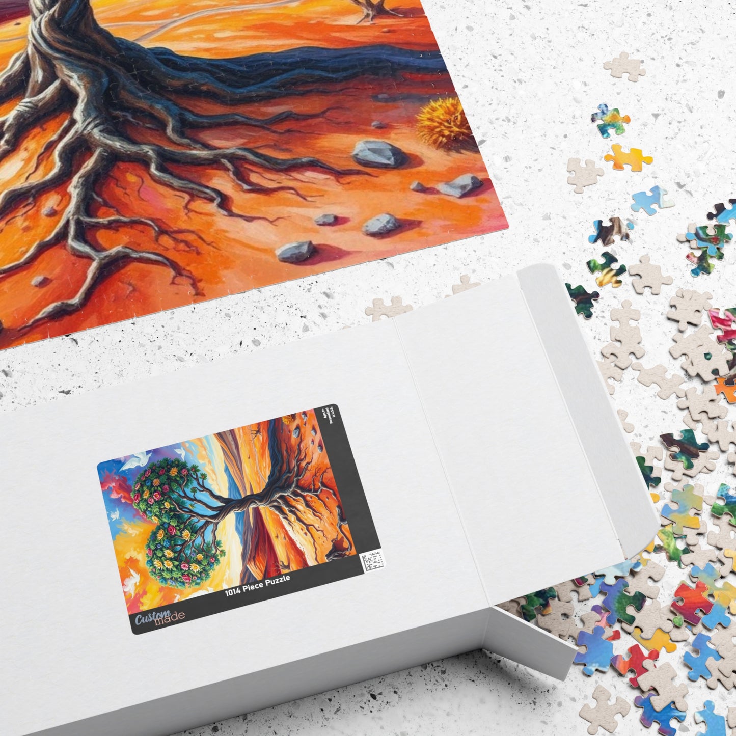 Heart-Shaped Tree Jigsaw Puzzle, 110-1014 Piece Mexican Desert Landscape, Mindful Activity for Adults Teens Seniors, Birthday Holiday Gift Puzzle The Puzzle Chest