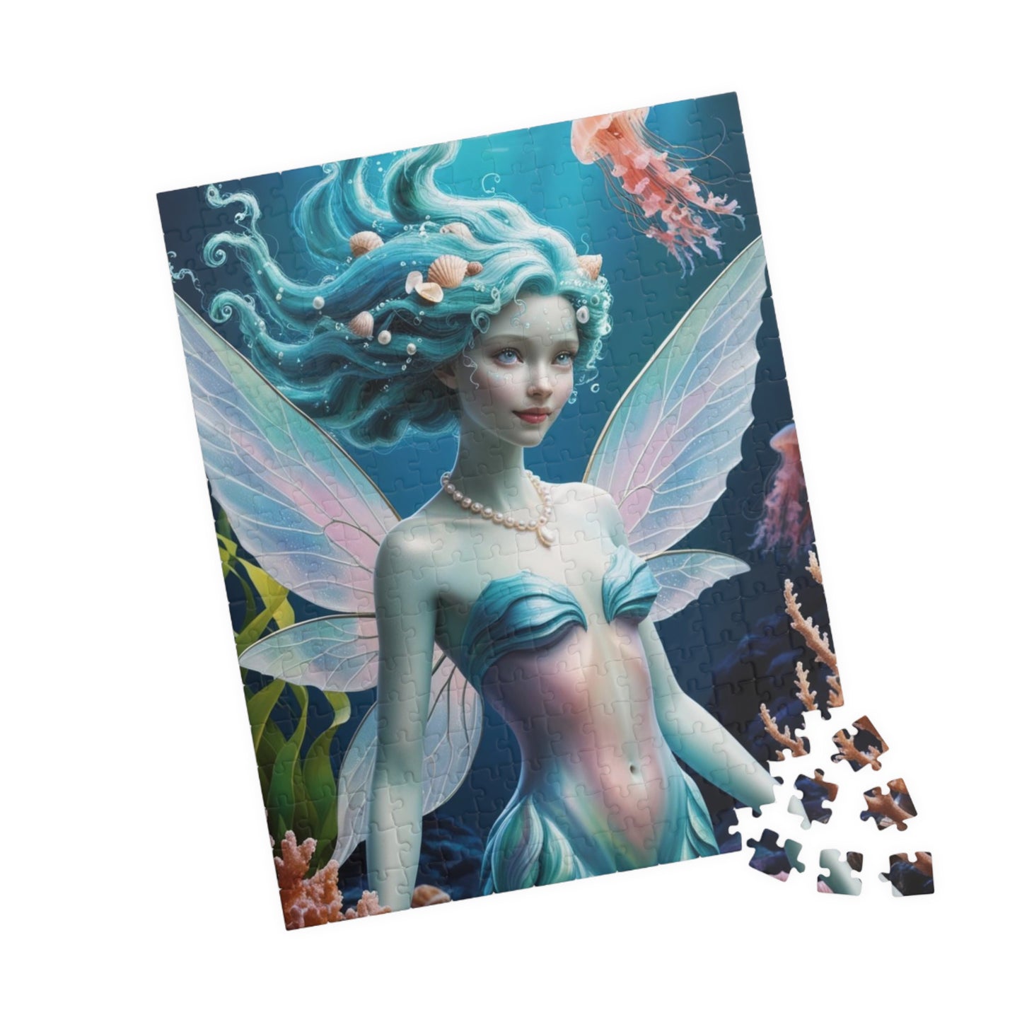 Underwater Serenity Puzzle Mermaid Jigsaw Game for Adults, Gift for Fantasy Sea Lovers, Family Game Night, 110-1014 Piece Mindful Activity Puzzle The Puzzle Chest