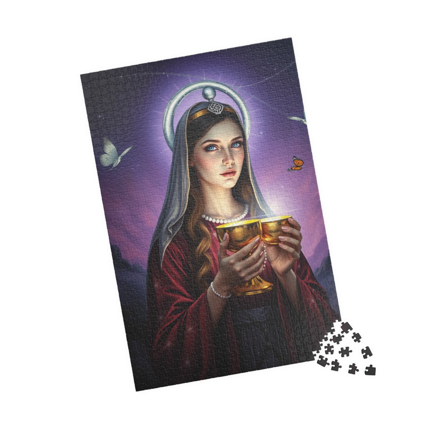 Radiant Priestess Puzzle, Enchanting Mythical Maiden 110-1014 Piece Jigsaw Game, Best Gift for Art Lovers, Family Fun, Home Decor, Unique Puzzle The Puzzle Chest