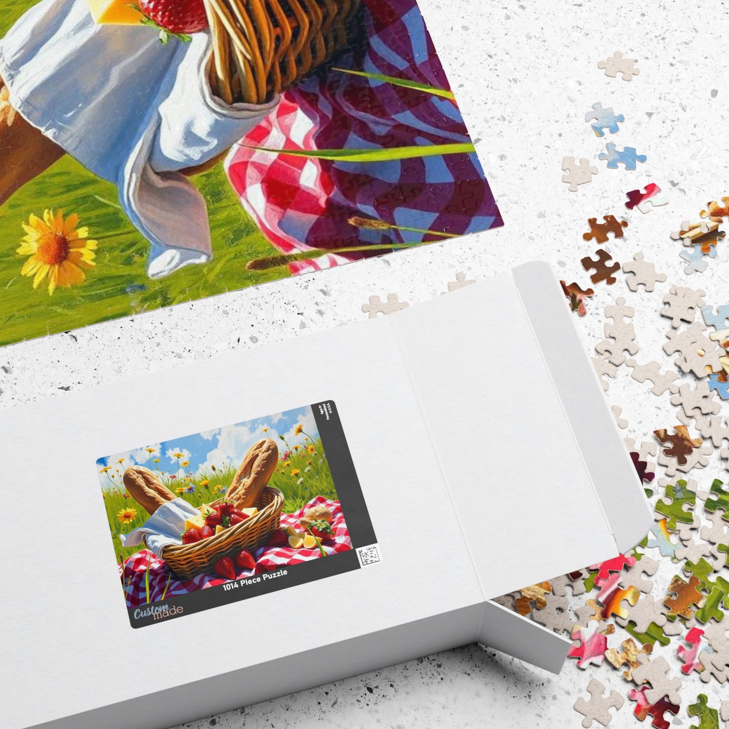 Spring Picnic Puzzle (110, 252, 520, 1014-piece) - Perfect for Family Fun, Game Night, Outdoor Gatherings, Foodie Birthday Holiday Gifts Puzzle The Puzzle Chest