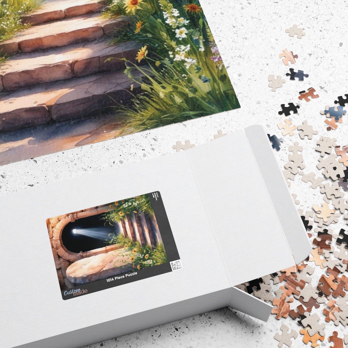 Religious Themed Puzzle, Bible Stone Tomb Puzzle, Christian Puzzle Enthusiasts, Easter Gift, Spiritual Jigsaw, Resurrection Scene Puzzle Puzzle The Puzzle Chest