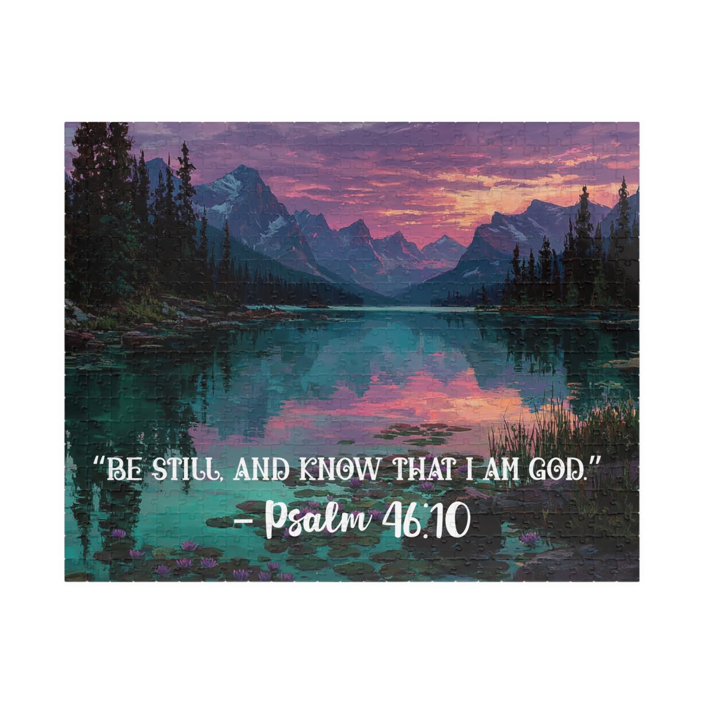 Still Waters – Peaceful Trust Jigsaw Puzzle, Inspirational Game Psalm 46:10 Quote, Spiritual Gift, Mindfulness Challenge Puzzle The Puzzle Chest