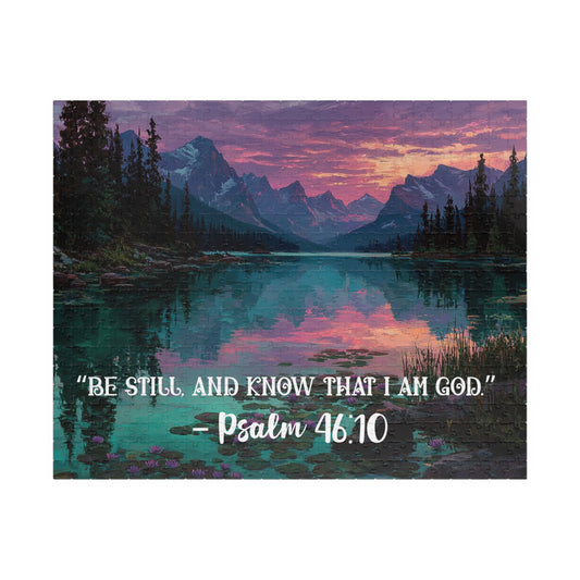 Still Waters – Peaceful Trust Jigsaw Puzzle, Inspirational Game Psalm 46:10 Quote, Spiritual Gift, Mindfulness Challenge Puzzle The Puzzle Chest