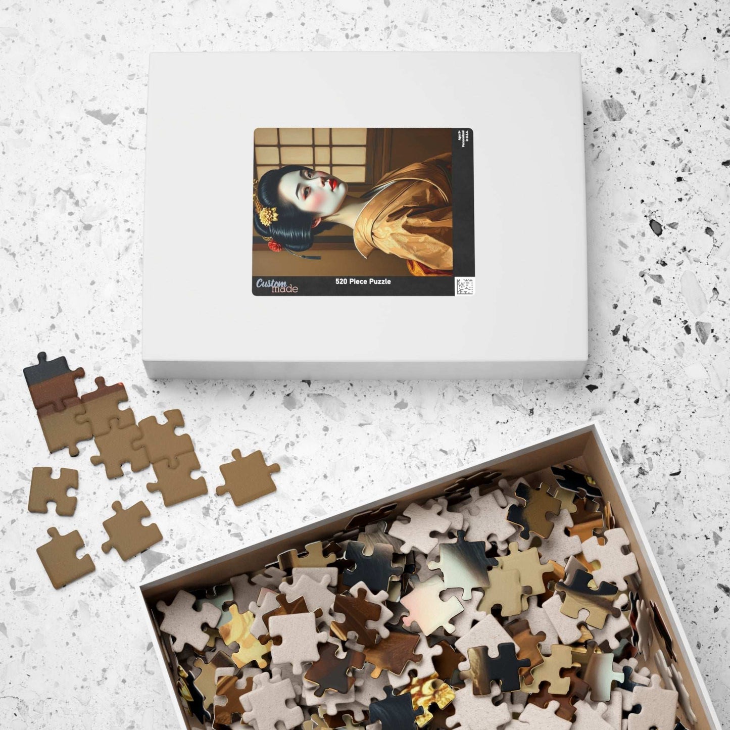 Jigsaw Puzzle, Geisha in Japanese House Design, 110 252 520 1014-piece, Meditation Game, Mind Challenge, Indoor Activity, Staycation Fun, Puzzle The Puzzle Chest