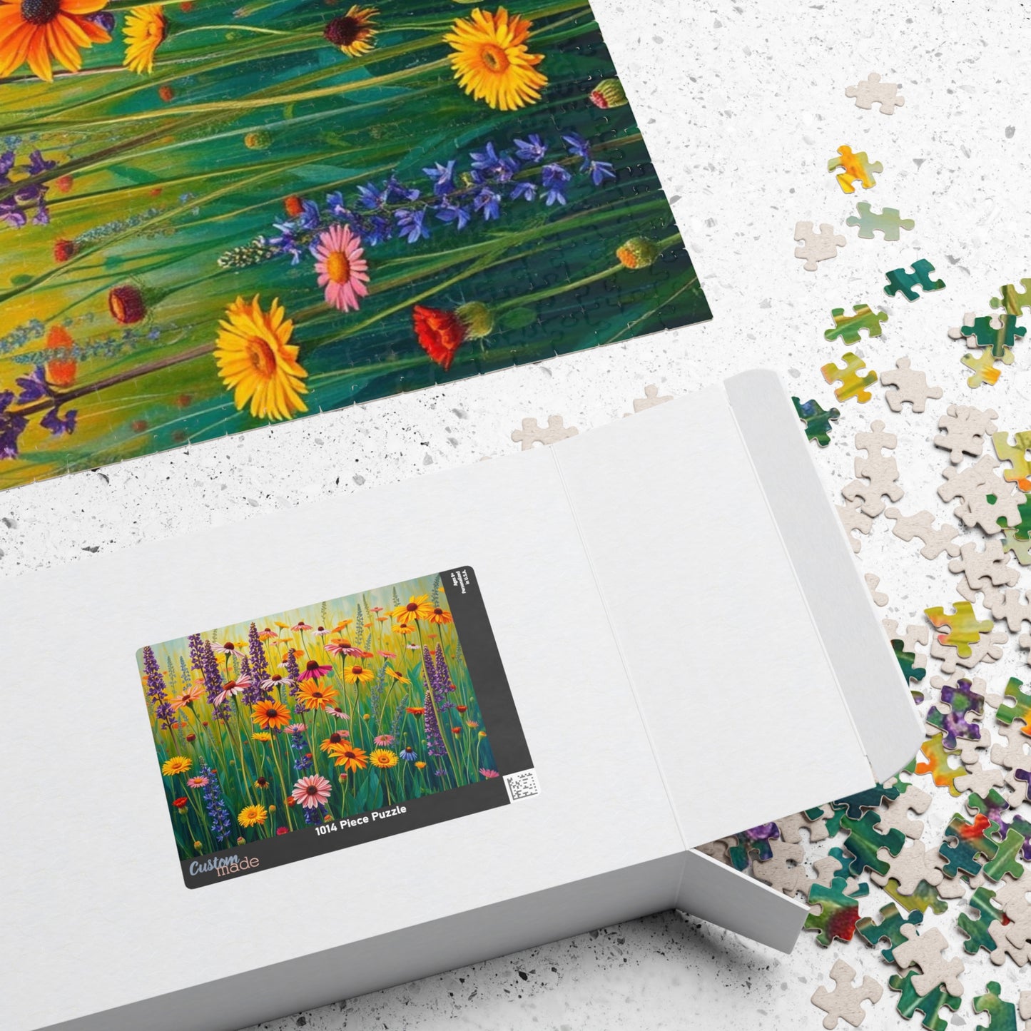 Colorful Floral Puzzle | Fun Family Activity, Gift for Nature Lover and Puzzle Enthusiast, Mindful Rainy-Day Entertainment Puzzle The Puzzle Chest