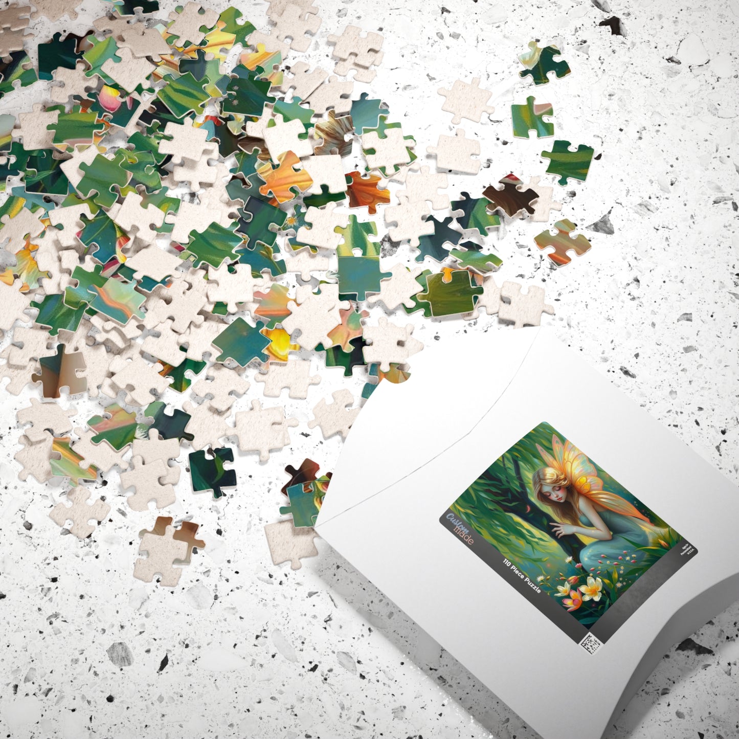 Fairy Under the Willow Jigsaw Puzzle - Enchanting Spring Garden Scene, Perfect for Adult Puzzle Lover, Gift for Friends, Family or Solo Fun