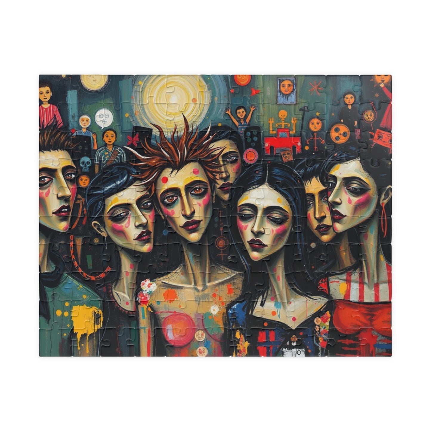 Artistic Gothic Jigsaw Puzzle - Party Scene, Game for Dark Art Lovers, Indoor Activity Solo Fun Entertaining Pastime, Best Puzzle Lover Gift 110 pcs (Horizontal) Puzzle The Puzzle Chest