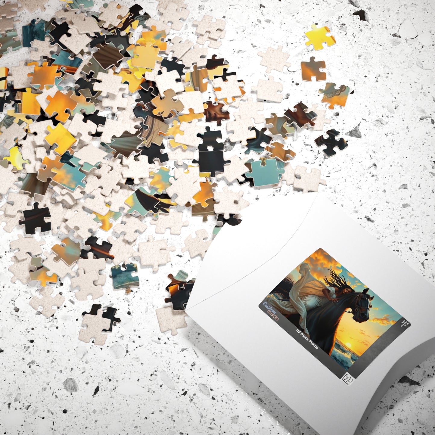 Majestic Horse Puzzle, Equestrian Black Art Jigsaw Puzzle Horse Lover Gift for Friend, Home Entertainment Creative Activity Family Bonding Puzzle The Puzzle Chest