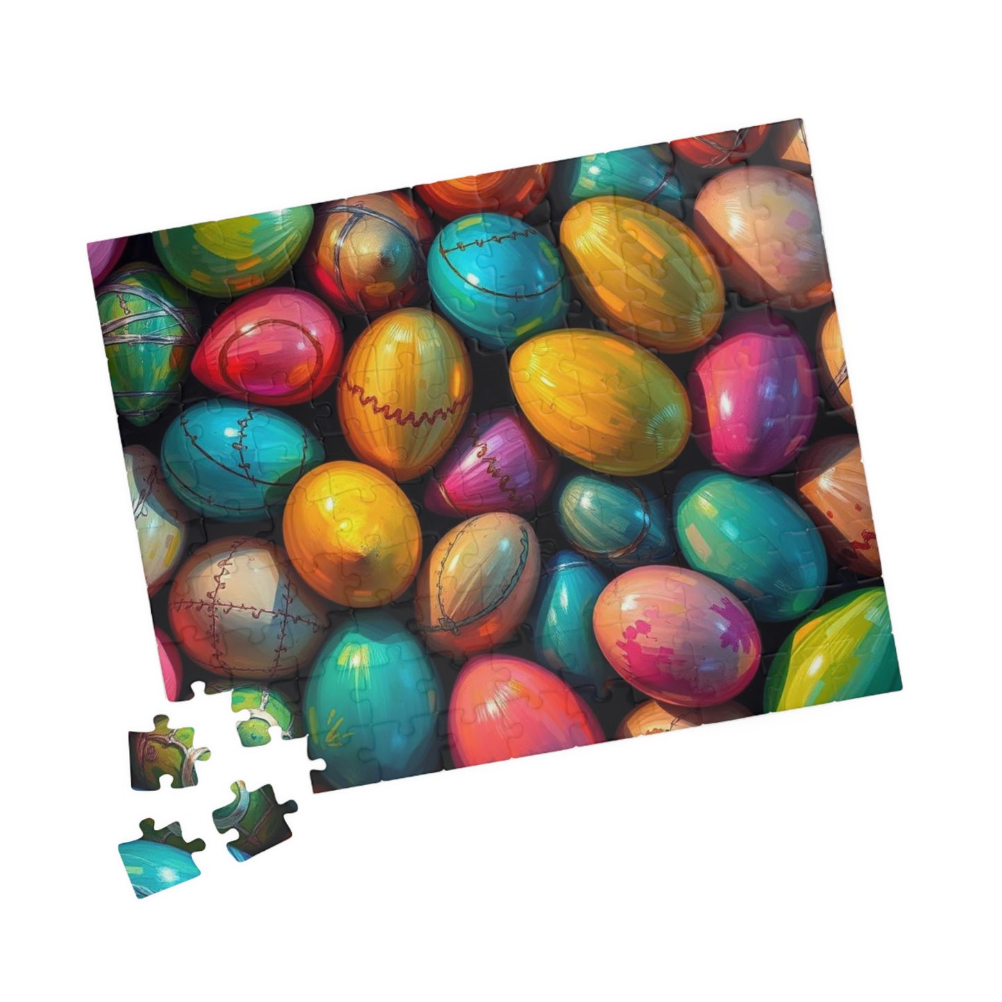 Colorful Easter Egg Puzzle, Collage Puzzle, Spring Puzzle Ideal for Family Activity, Adult DIY Craft, Family Fun Activity, Gift for Friends Puzzle The Puzzle Chest