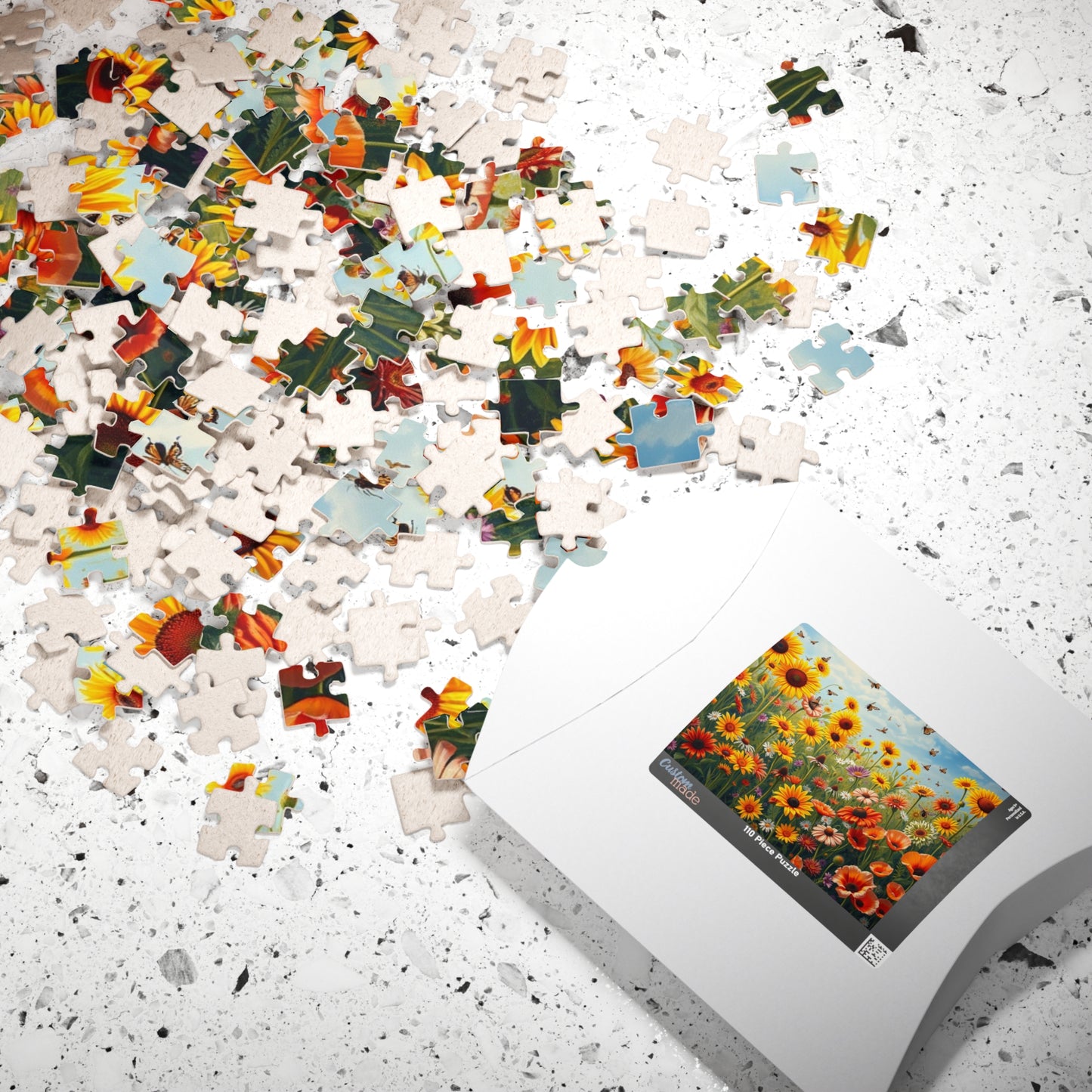Bright Floral Puzzle | Nature Lovers Gift, 110-1014 Piece Botanical Adult Jigsaw Puzzle, Gift for Flower Enthusiast, Quiet Leisure Activity Puzzle The Puzzle Chest