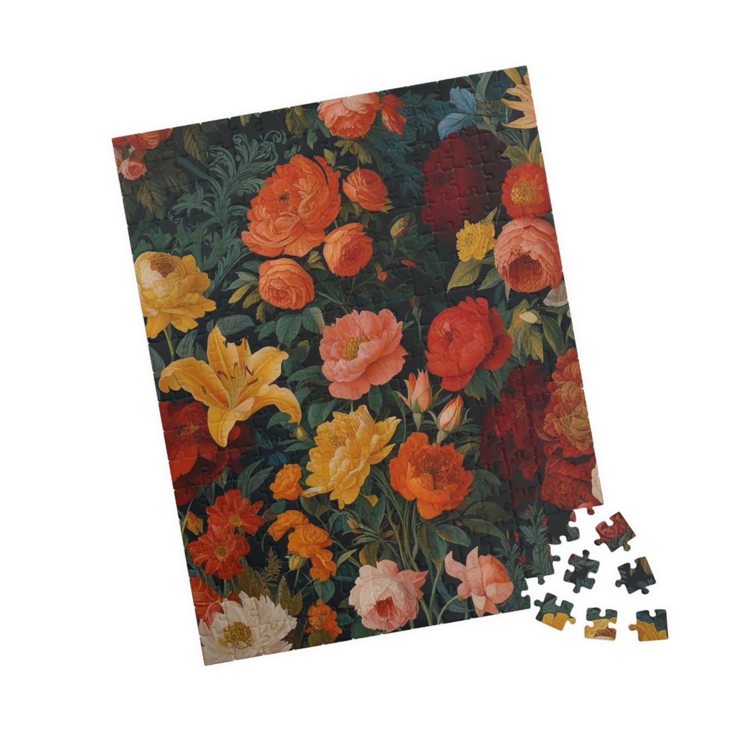 Floral Puzzle Art - A Vibrant 110-1014 Piece Flower Design, Friend Gift for Puzzle Lover, Art Lover, Floral Enthusiasts, Family Game Night Puzzle The Puzzle Chest